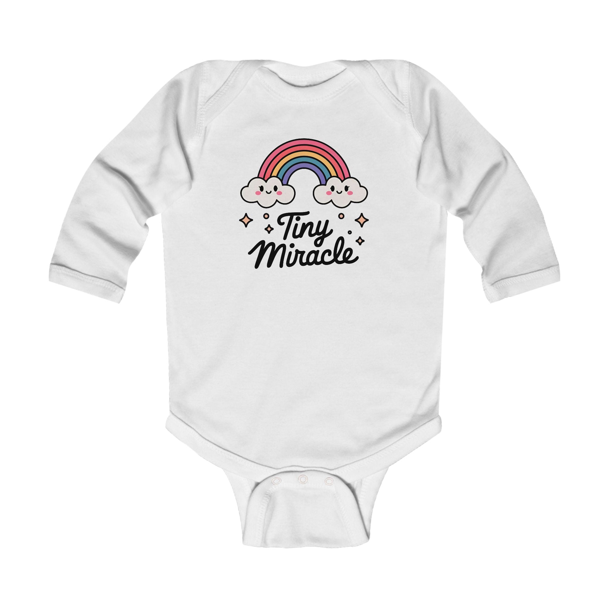 Graphic Infant Long Sleeve Onesie - Tiny Miracle | Kids clothes by atgodanddesigns