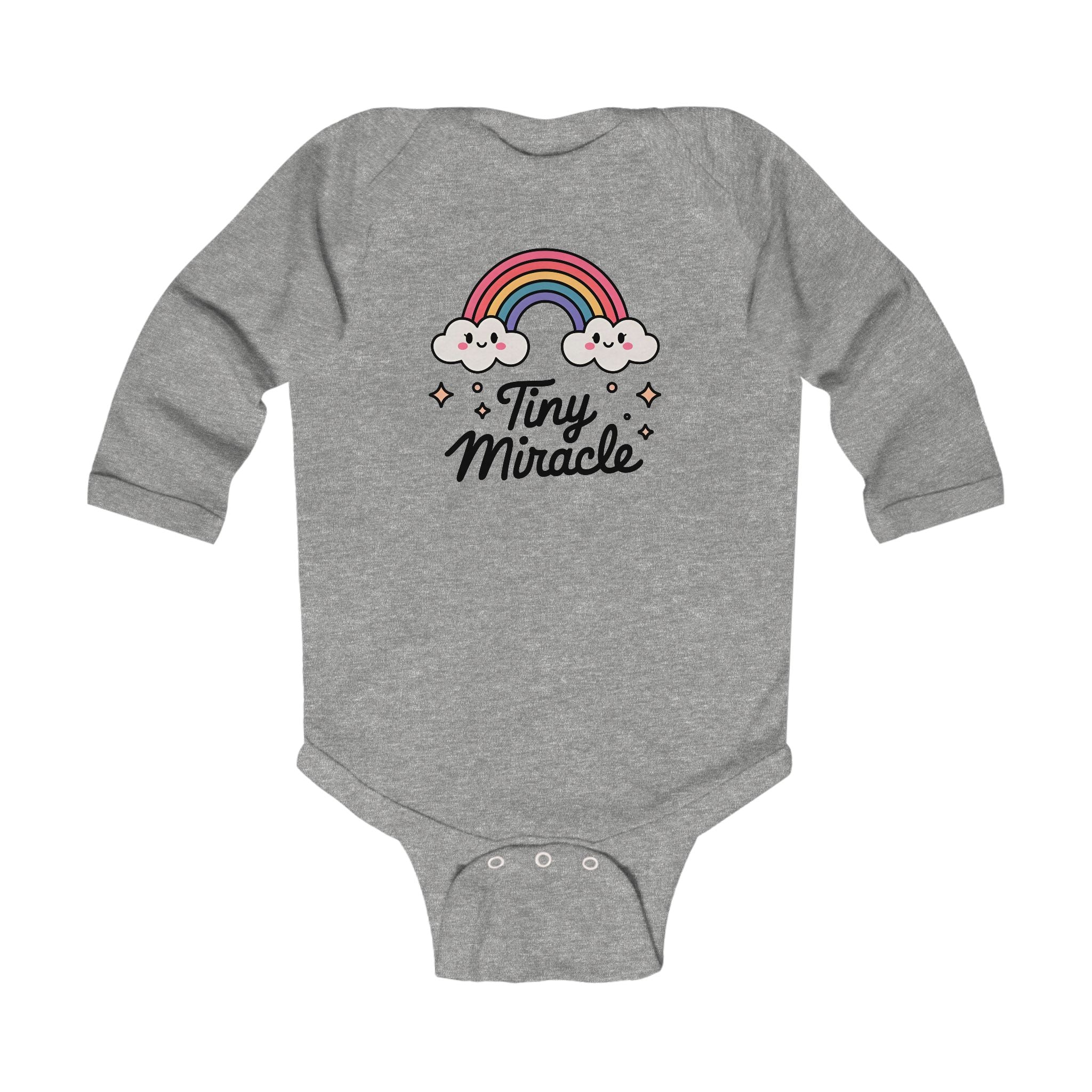 Graphic Infant Long Sleeve Onesie - Tiny Miracle | Kids clothes by atgodanddesigns