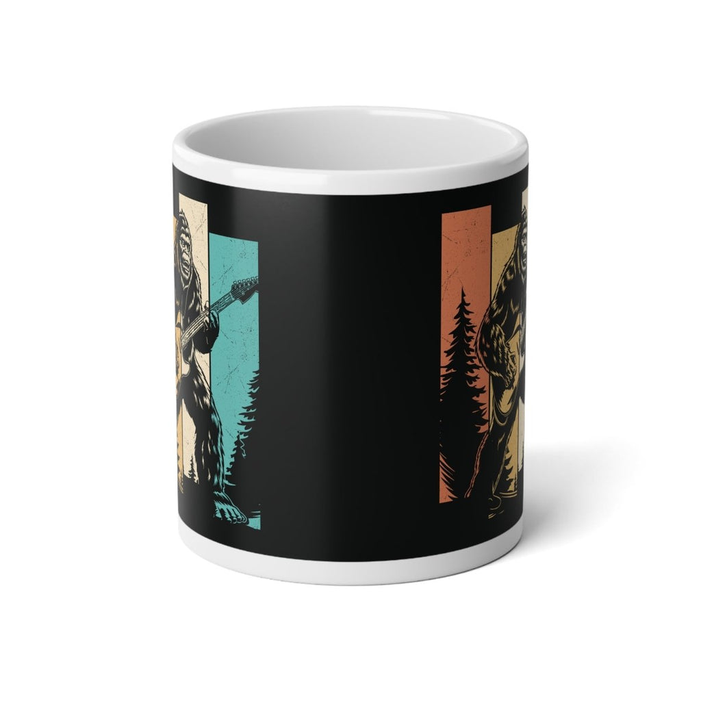 Graphic Jumbo Mug (20oz) - Bigfoot Rock Legend | Mug by atgodanddesigns