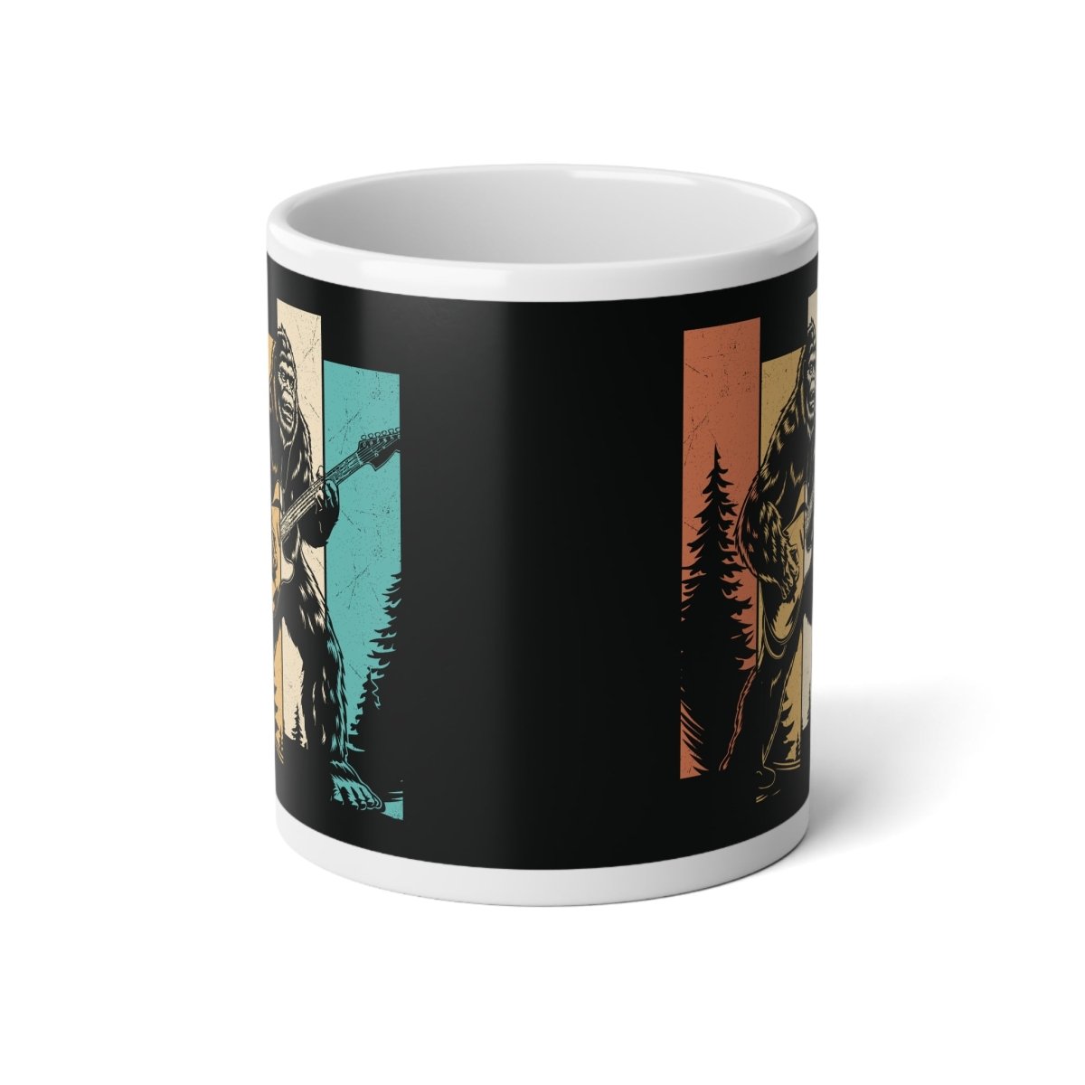Graphic Jumbo Mug (20oz) - Bigfoot Rock Legend | Mug by atgodanddesigns
