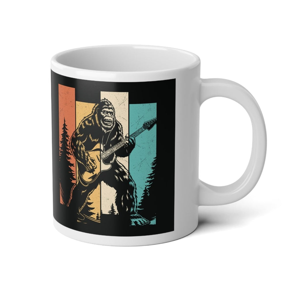 Graphic Jumbo Mug (20oz) - Bigfoot Rock Legend | Mug by atgodanddesigns
