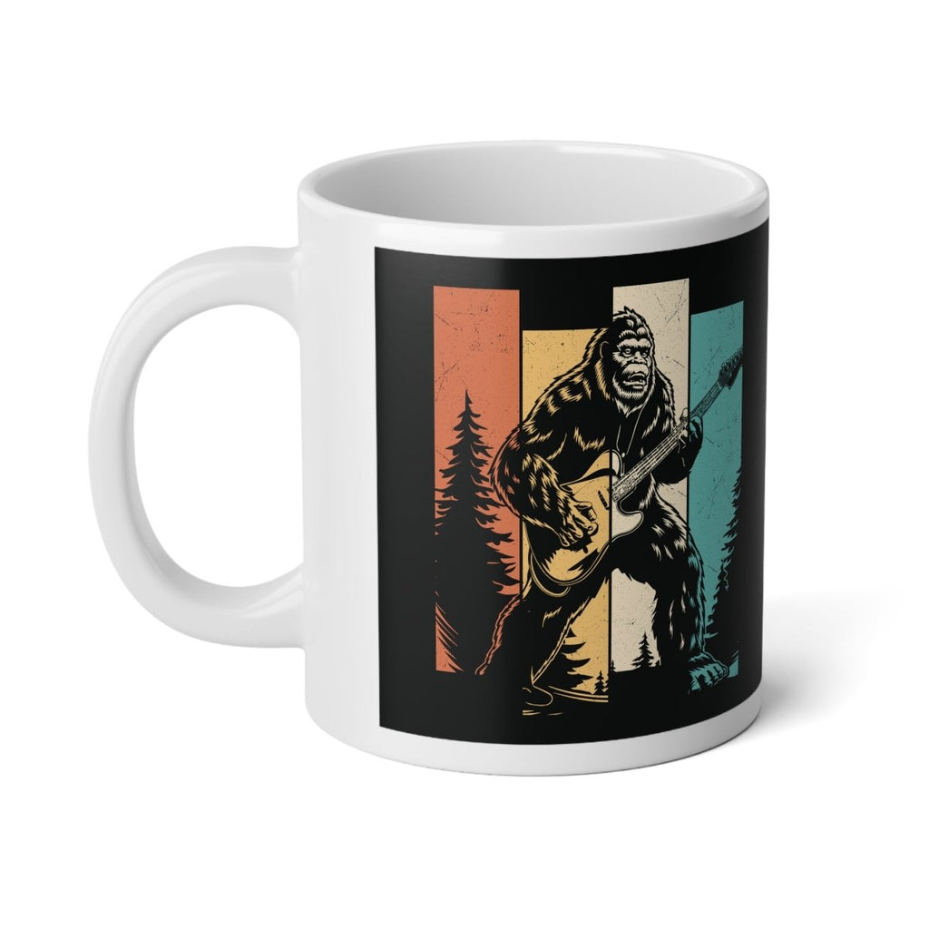 Graphic Jumbo Mug (20oz) - Bigfoot Rock Legend | Mug by atgodanddesigns