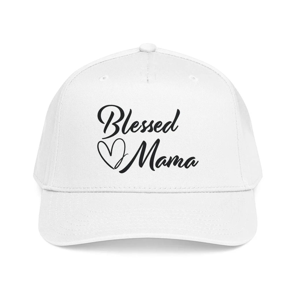 Graphic Mid Profile Baseball Cap - Blessed Mama | Hats by atgodanddesigns