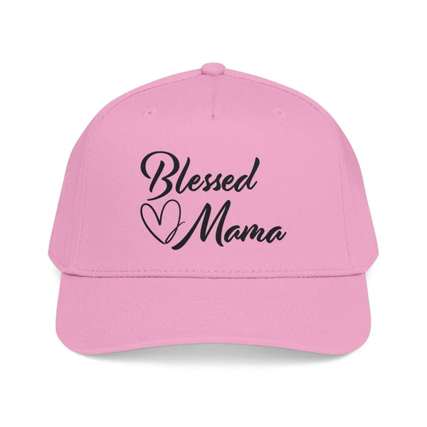 Graphic Mid Profile Baseball Cap - Blessed Mama | Hats by atgodanddesigns