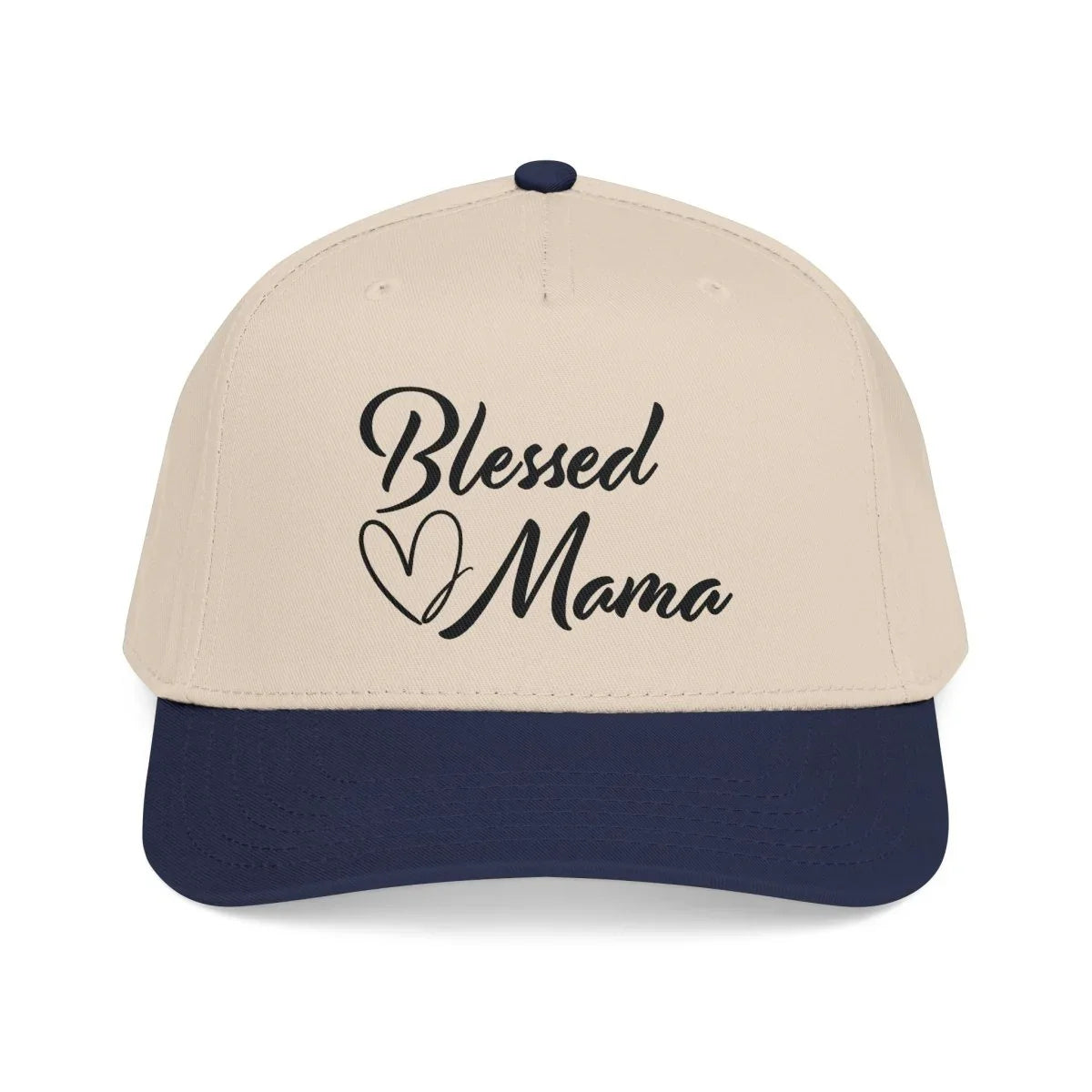 Graphic Mid Profile Baseball Cap - Blessed Mama | Hats by atgodanddesigns