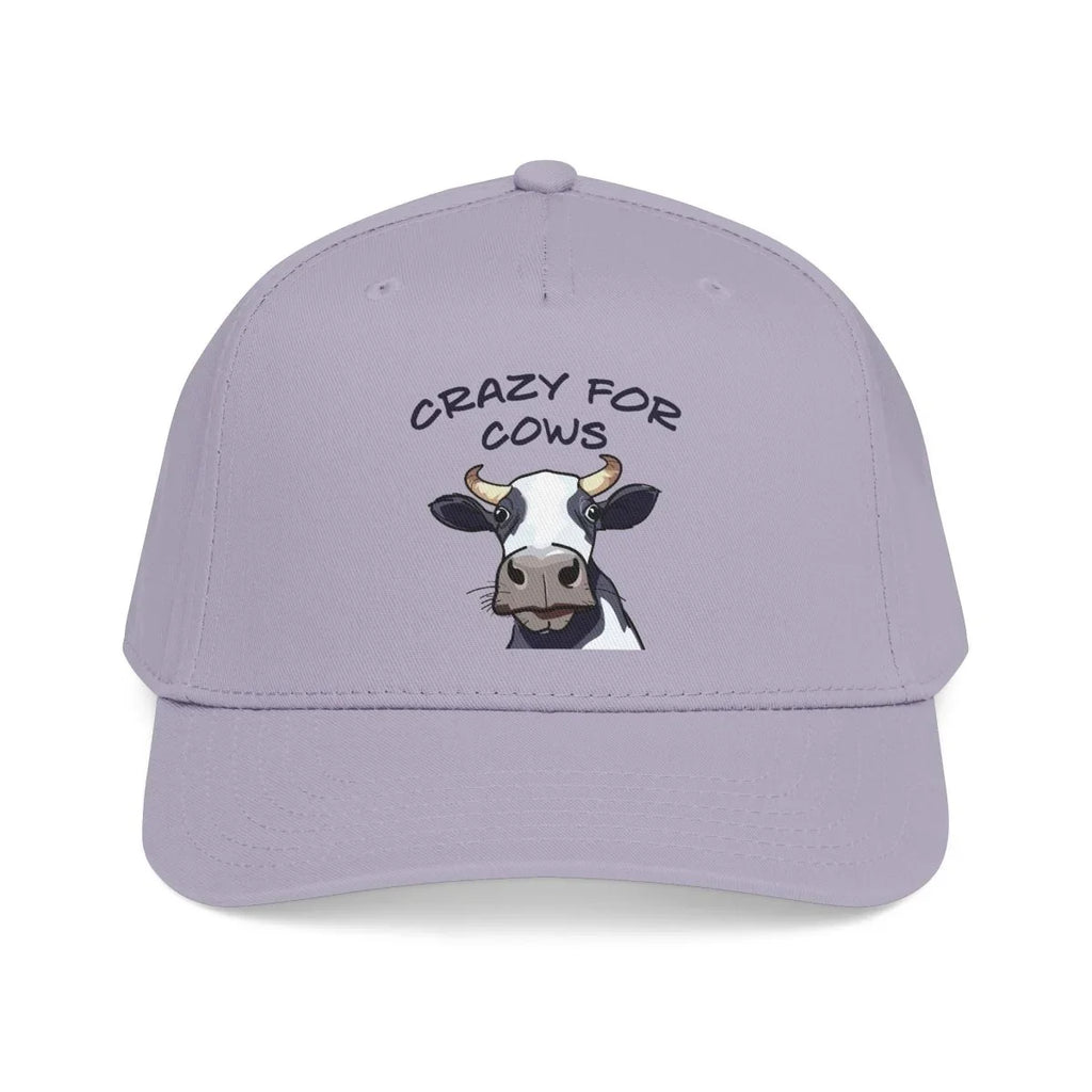 Graphic Mid Profile Baseball Cap - Crazy For Cows | Hats by atgodanddesigns