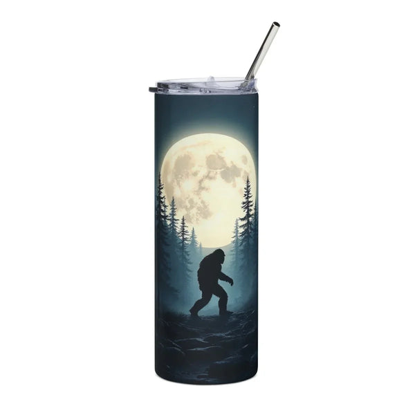 Graphic Stainless Steel Tumbler 20oz - Mystical Bigfoot | Mug by atgodanddesigns