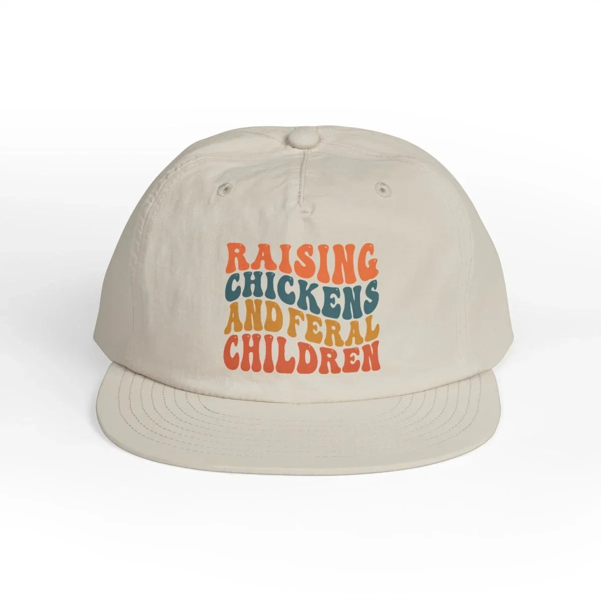 Graphic Surf Cap - Raising Chickens and Federal Children | Hats by atgodanddesigns