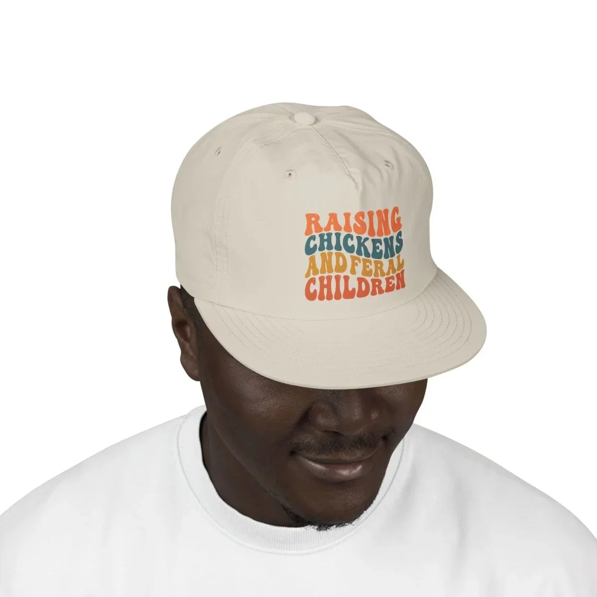 Graphic Surf Cap - Raising Chickens and Federal Children | Hats by atgodanddesigns