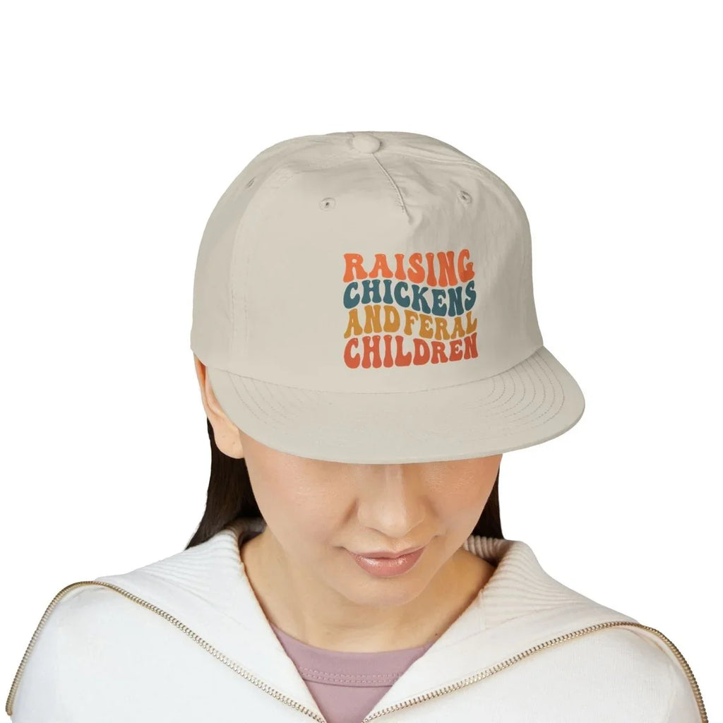 Graphic Surf Cap - Raising Chickens and Federal Children | Hats by atgodanddesigns