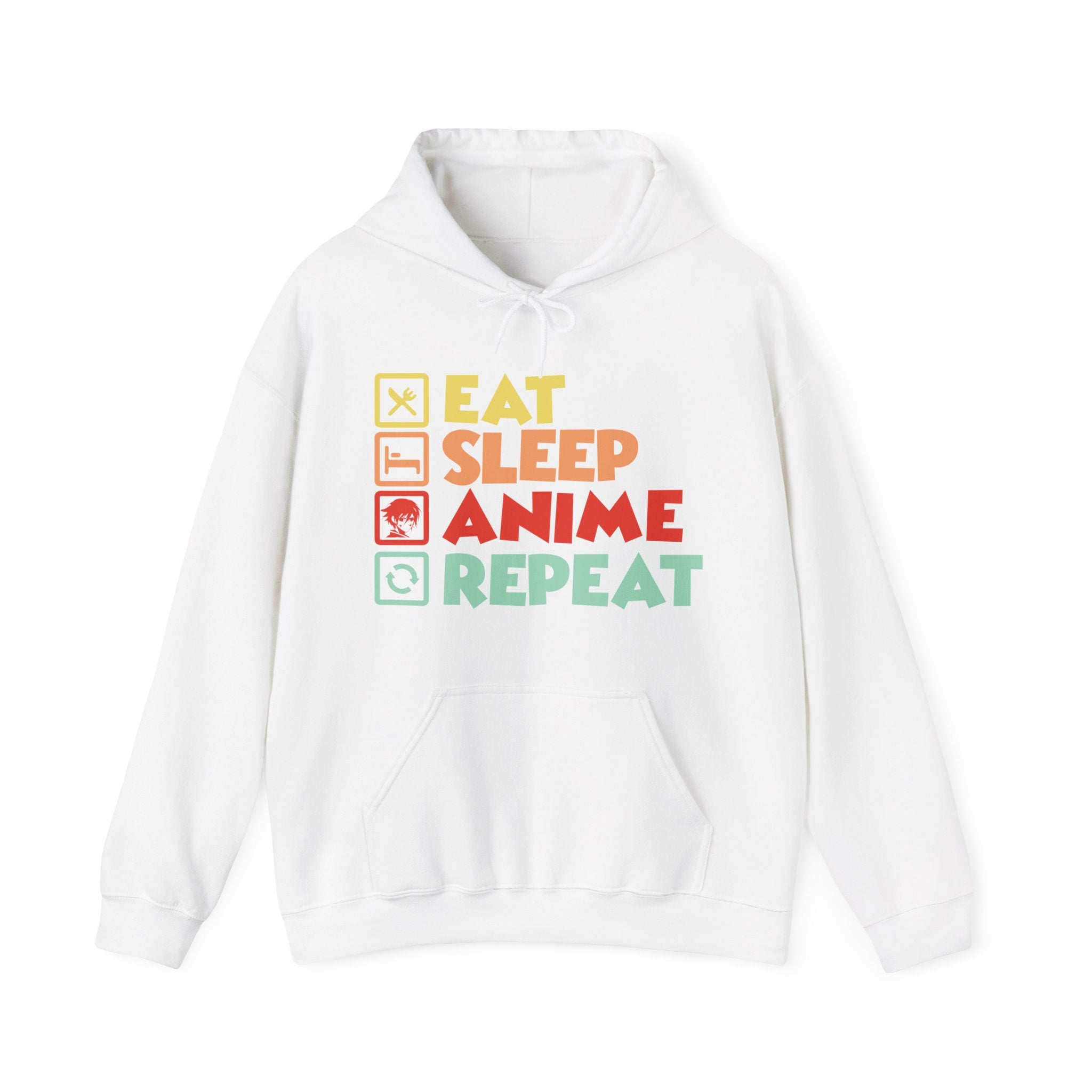 Graphic Teen Boys Hoodie - Eat Sleep Anime Repeat | Hoodie by atgodanddesigns