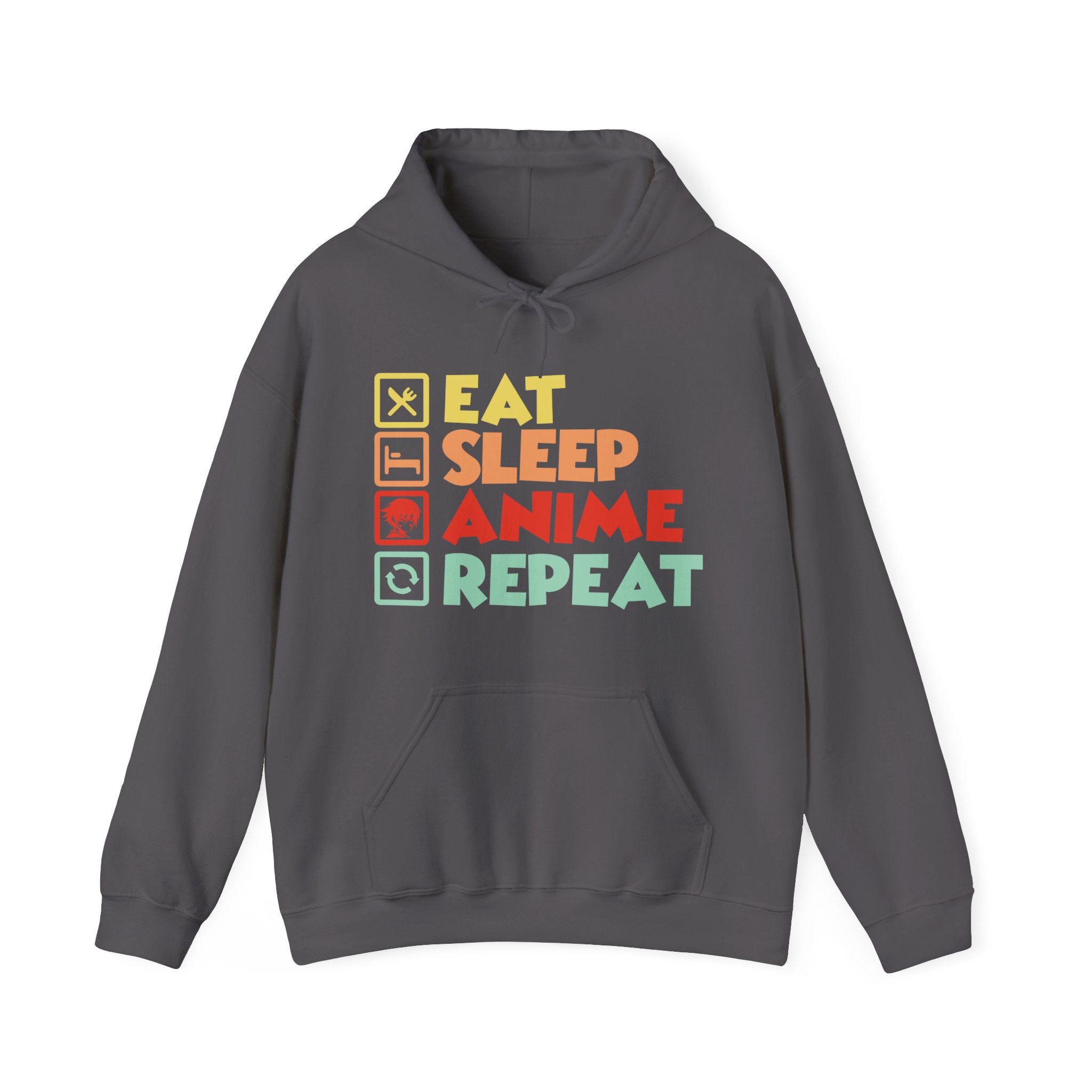 Graphic Teen Boys Hoodie - Eat Sleep Anime Repeat | Hoodie by atgodanddesigns