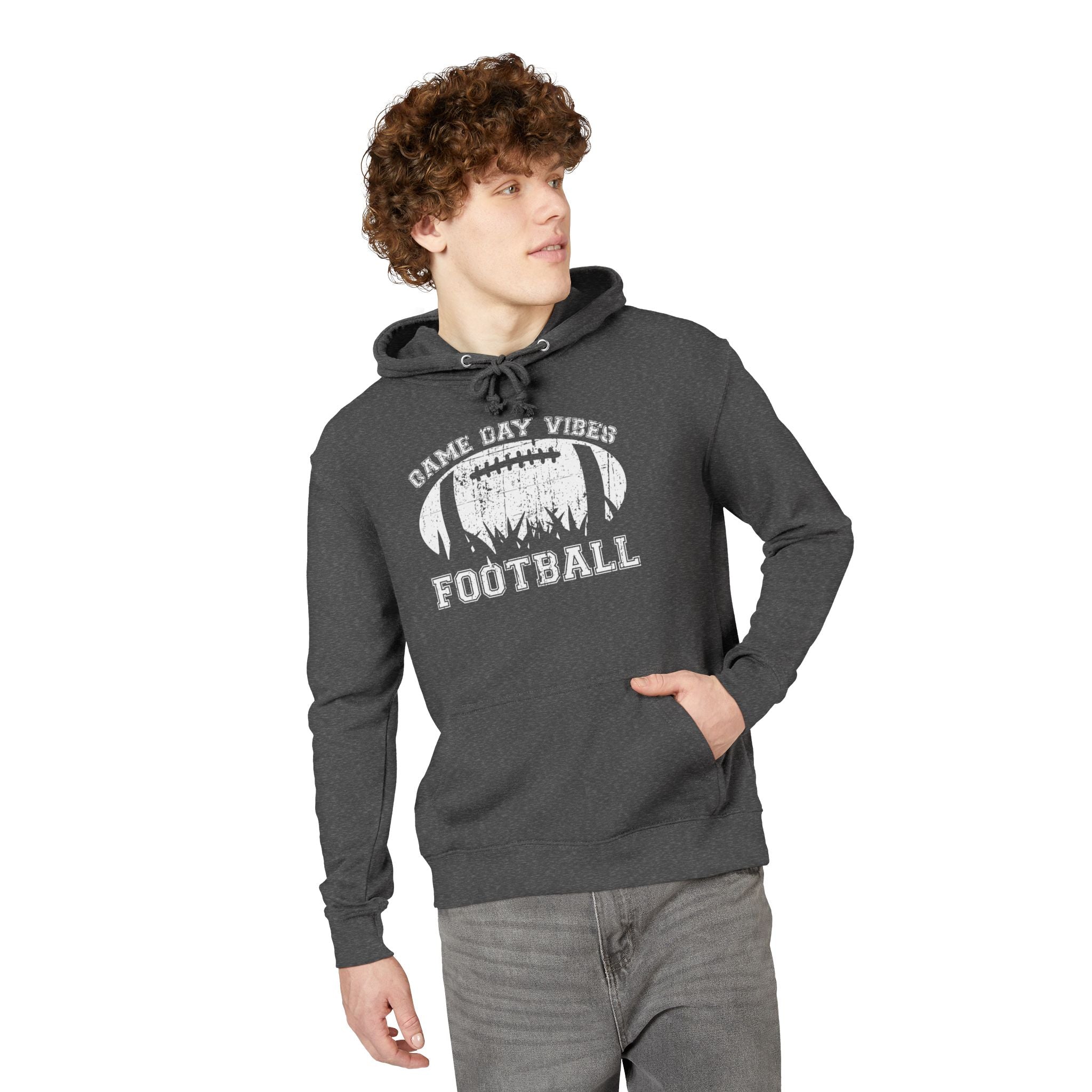 Graphic Teen Boys Hoodie - Game Day Vibes Football | Hoodie by atgodanddesigns