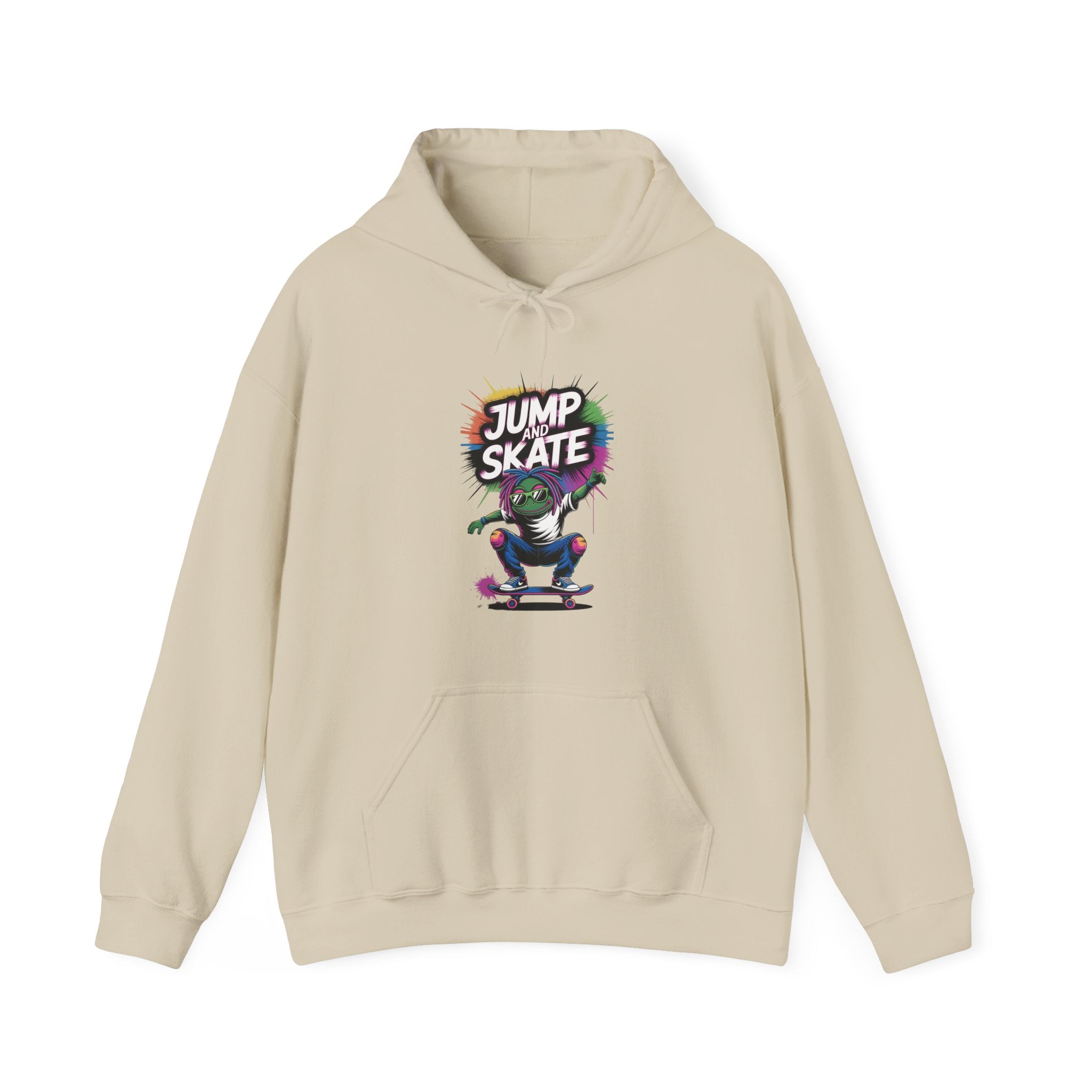 Graphic Teen Boys Hoodie - Jump And Skate | Hoodie by atgodanddesigns