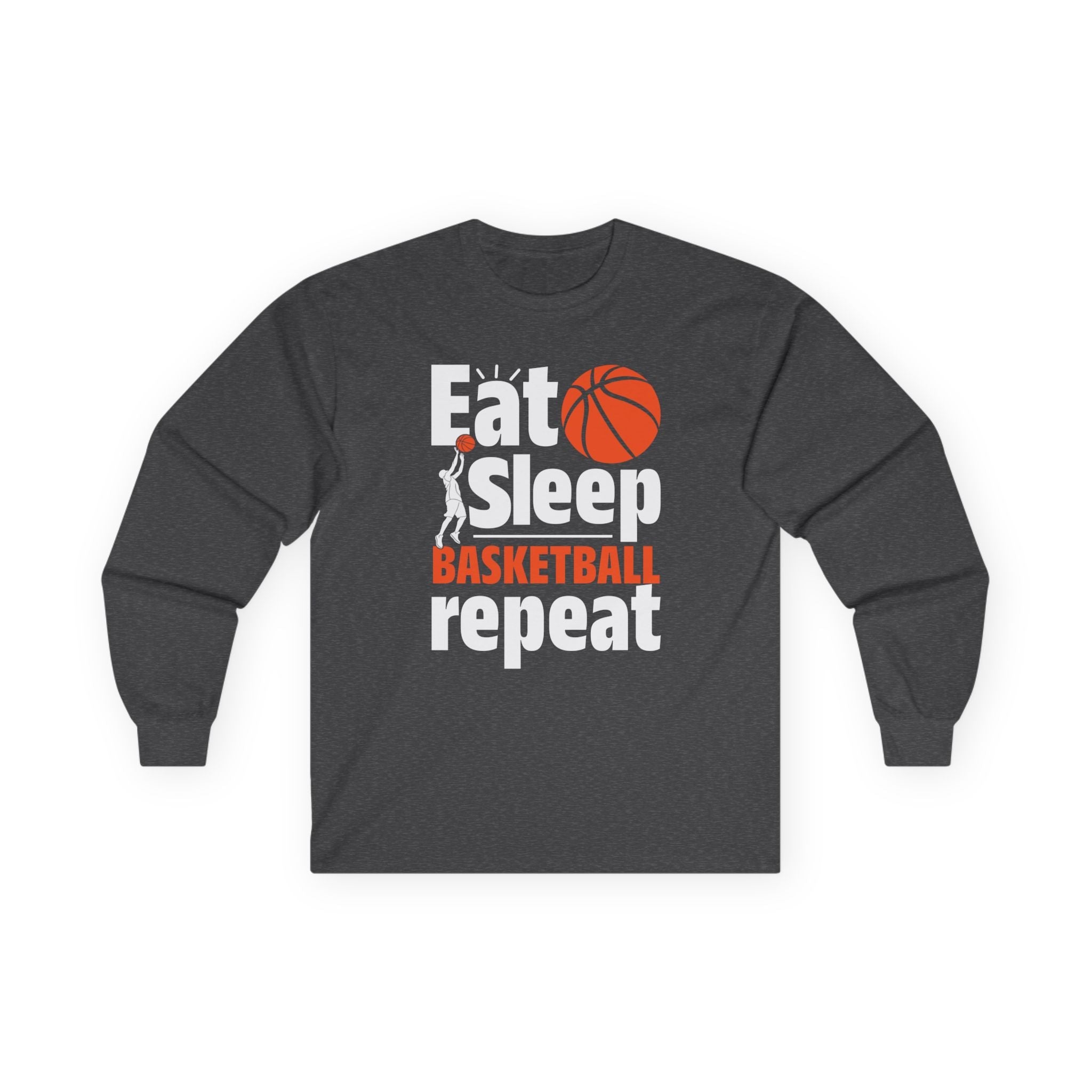 Graphic Teen Boys Long Sleeve T-Shirt - Eat Sleep Basketball Repeat | Long - sleeve by atgodanddesigns