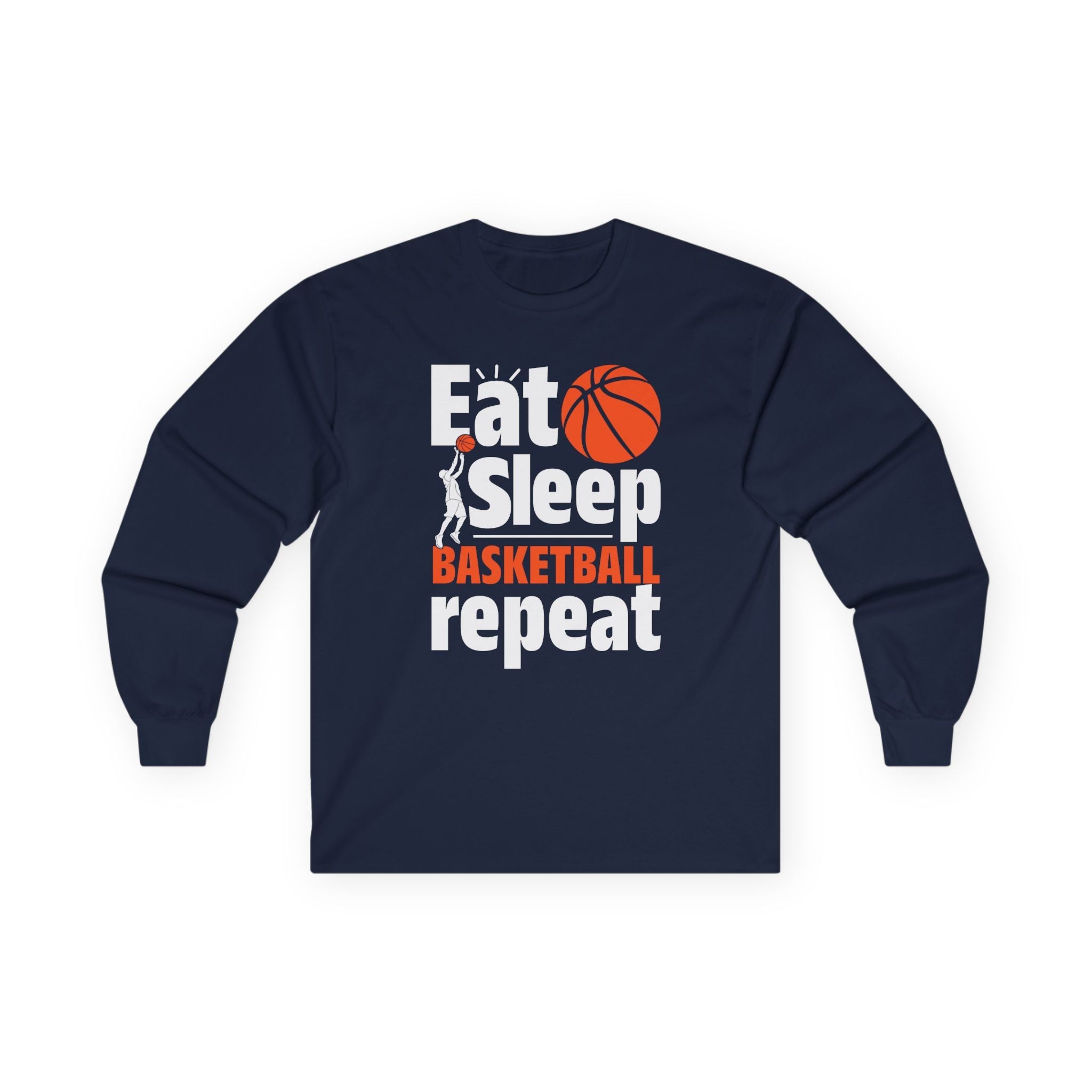 Graphic Teen Boys Long Sleeve T-Shirt - Eat Sleep Basketball Repeat | Long - sleeve by atgodanddesigns