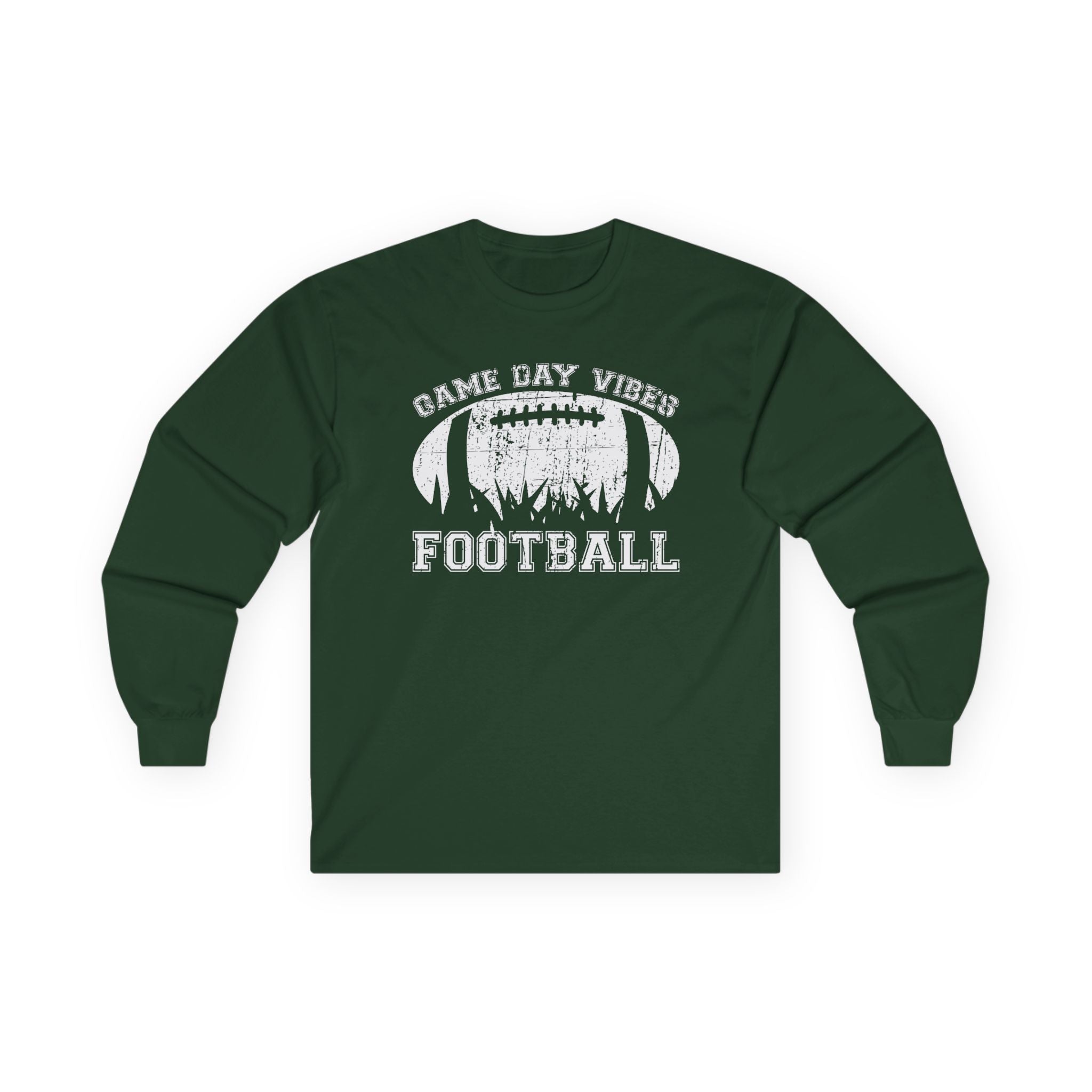 Graphic Teen Boys Long Sleeve T-Shirt - Game Day Vibes Football | Long - sleeve by atgodanddesigns