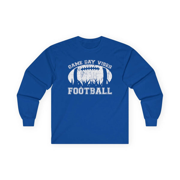 Graphic Teen Boys Long Sleeve T-Shirt - Game Day Vibes Football | Long - sleeve by atgodanddesigns