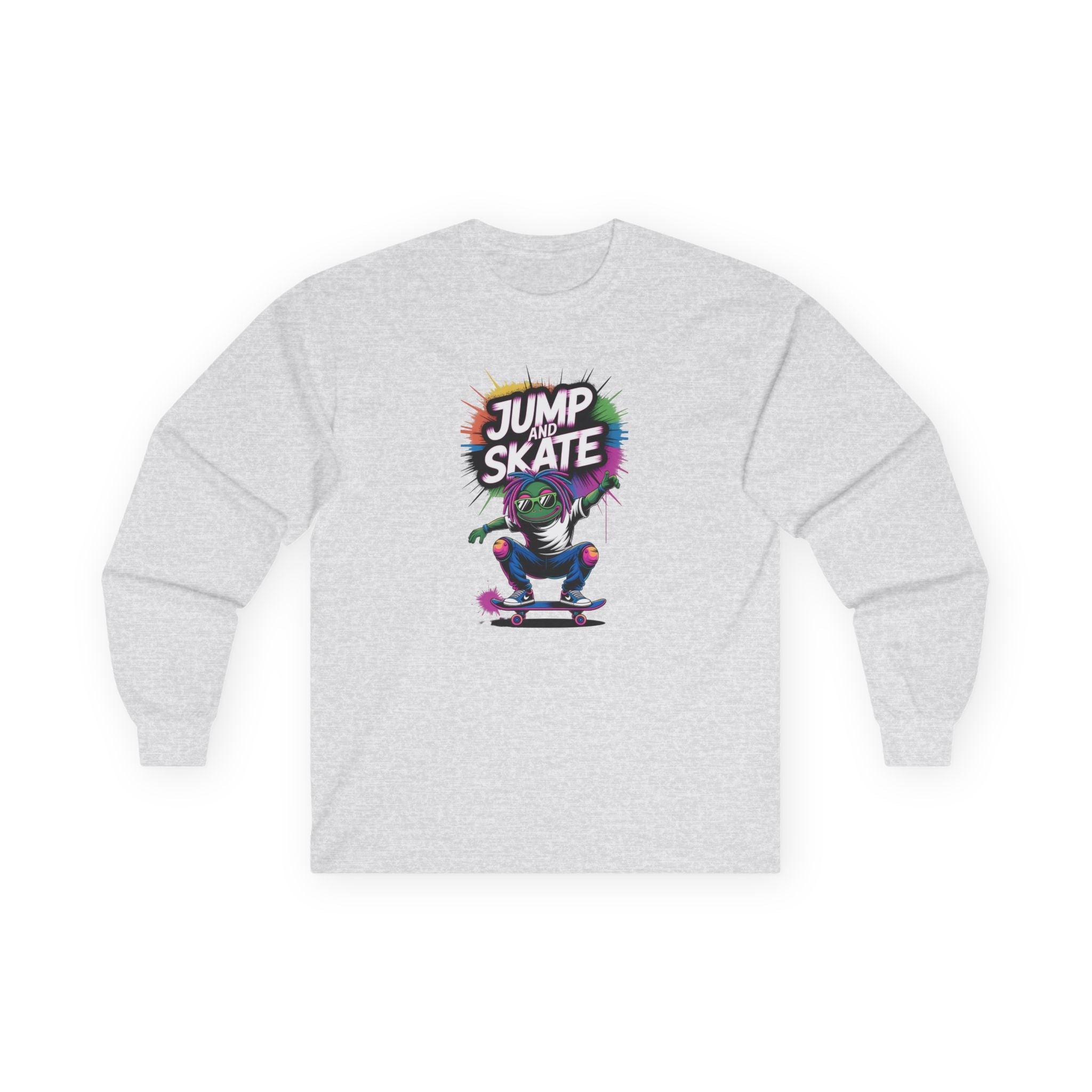 Graphic Teen Boys Long Sleeve T-Shirt - Jump And Skate | Long - sleeve by atgodanddesigns