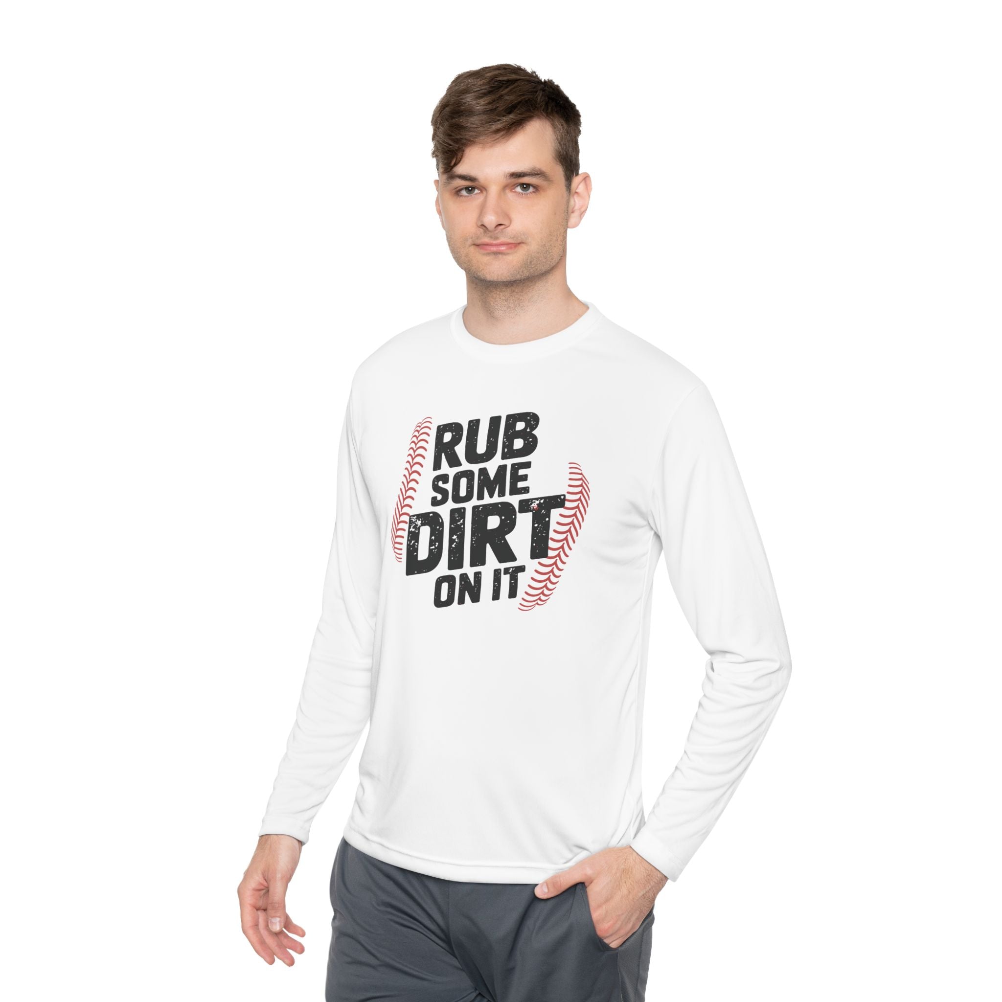 Graphic Teen Boys Long Sleeve T-Shirt - Rub Some Dirt On It | Long - sleeve by atgodanddesigns