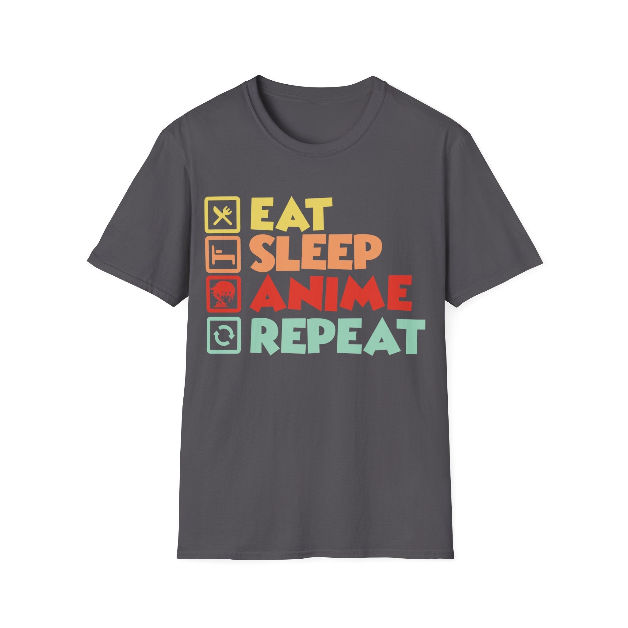 Graphic Teen Boys T-Shirt - Eat Sleep Anime Repeat | T-Shirt by atgodanddesigns
