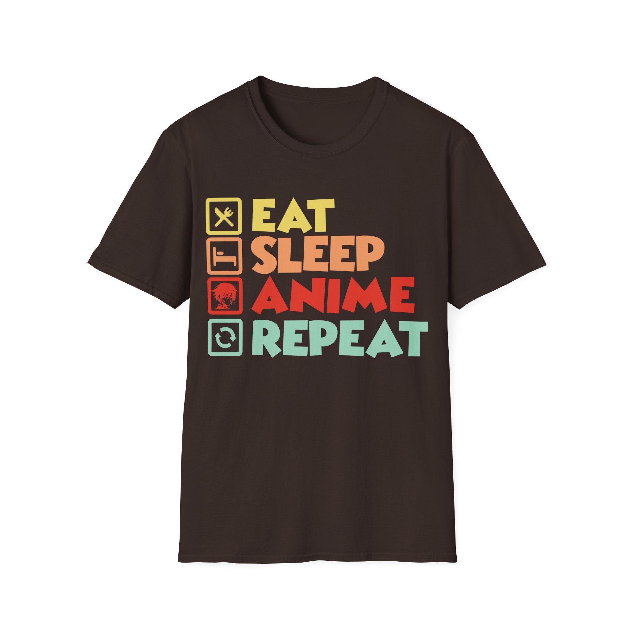 Graphic Teen Boys T-Shirt - Eat Sleep Anime Repeat | T-Shirt by atgodanddesigns
