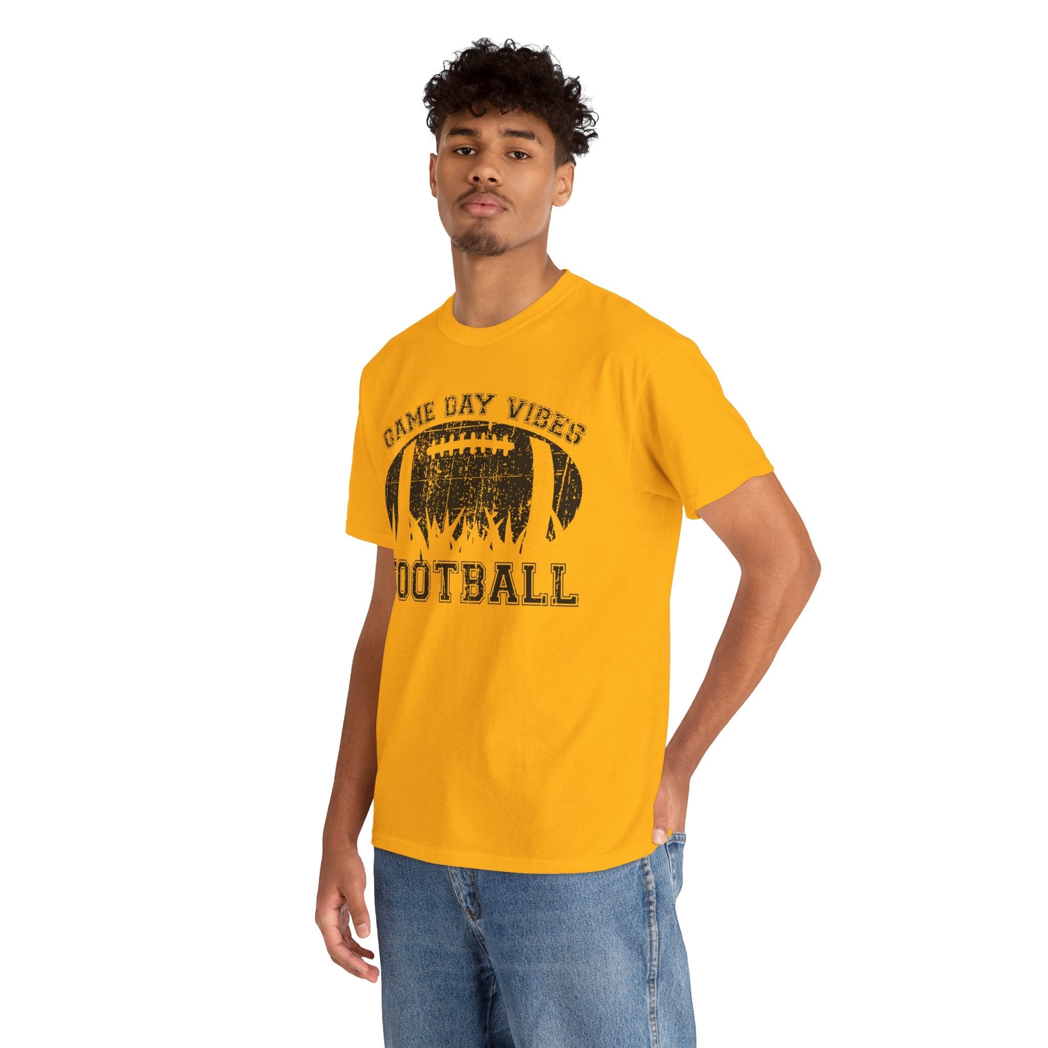 Graphic Teen Boys T-Shirt - Game Day Vibes Football | T-Shirt by atgodanddesigns