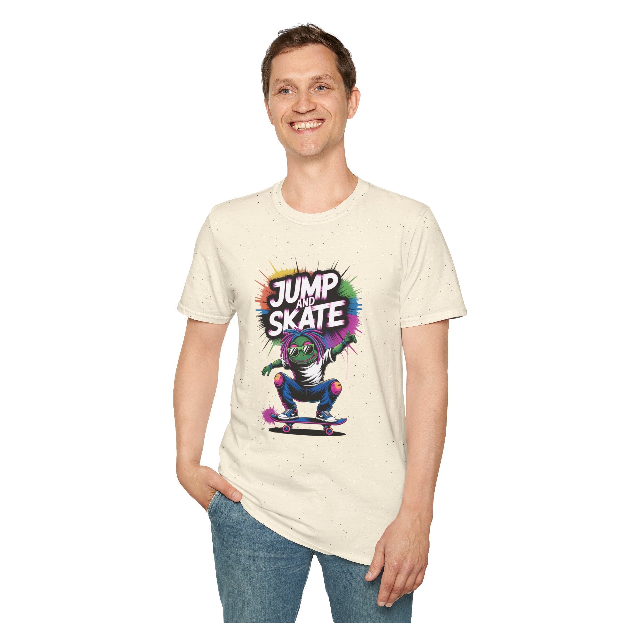 Graphic Teen Boys T-Shirt - Jump and Skate | T-Shirt by atgodanddesigns
