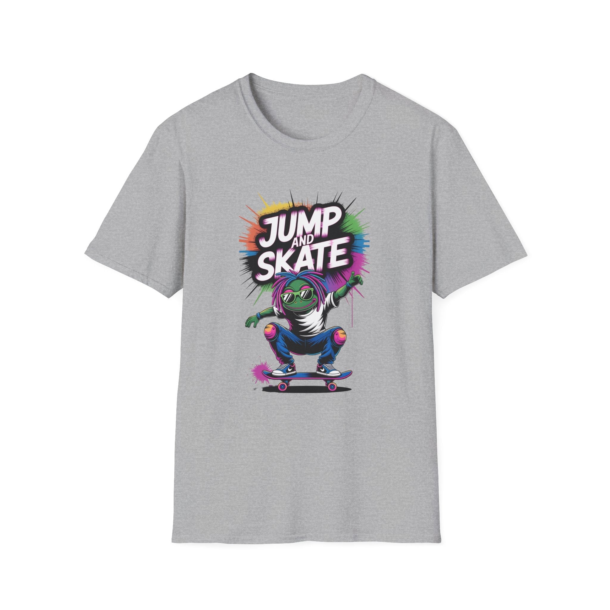 Graphic Teen Boys T-Shirt - Jump and Skate | T-Shirt by atgodanddesigns