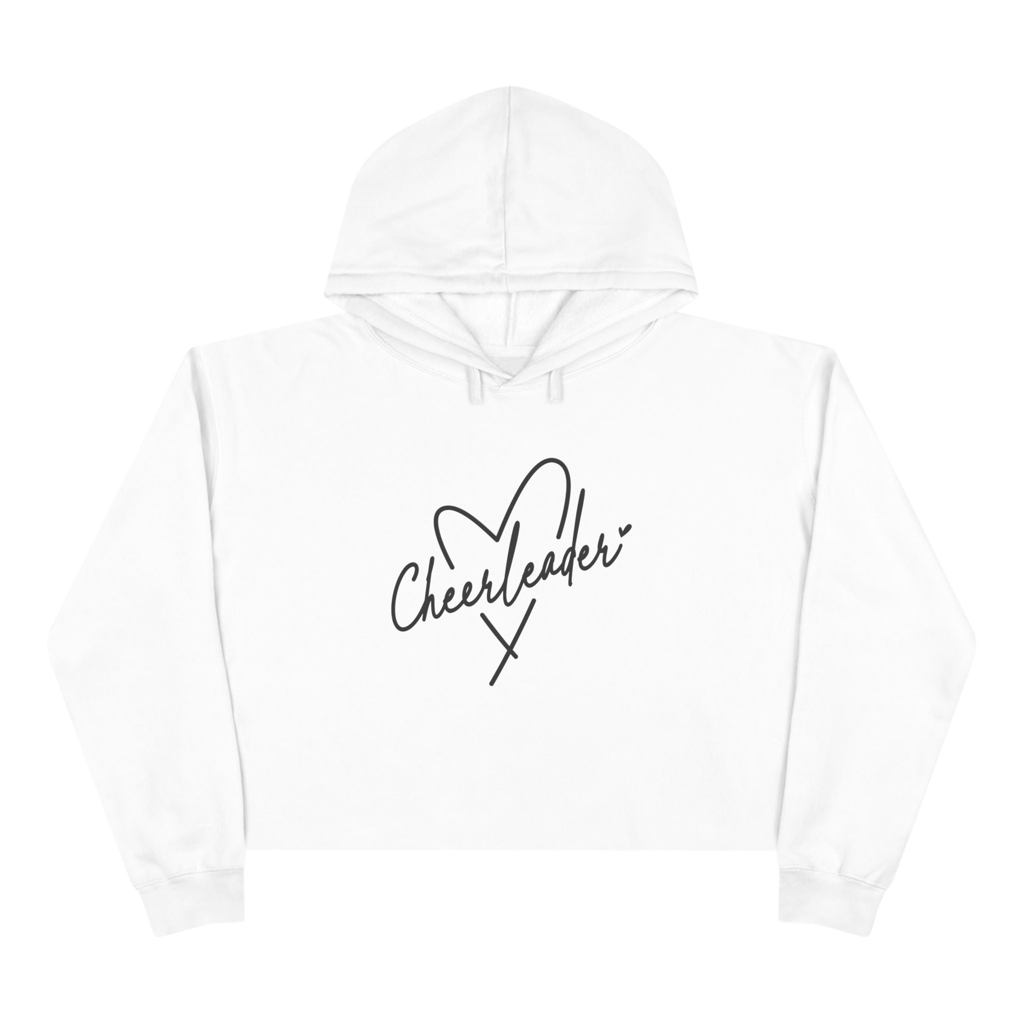 Graphic Teen Girls Crop Hoodie - Cheerleader | Hoodie by atgodanddesigns