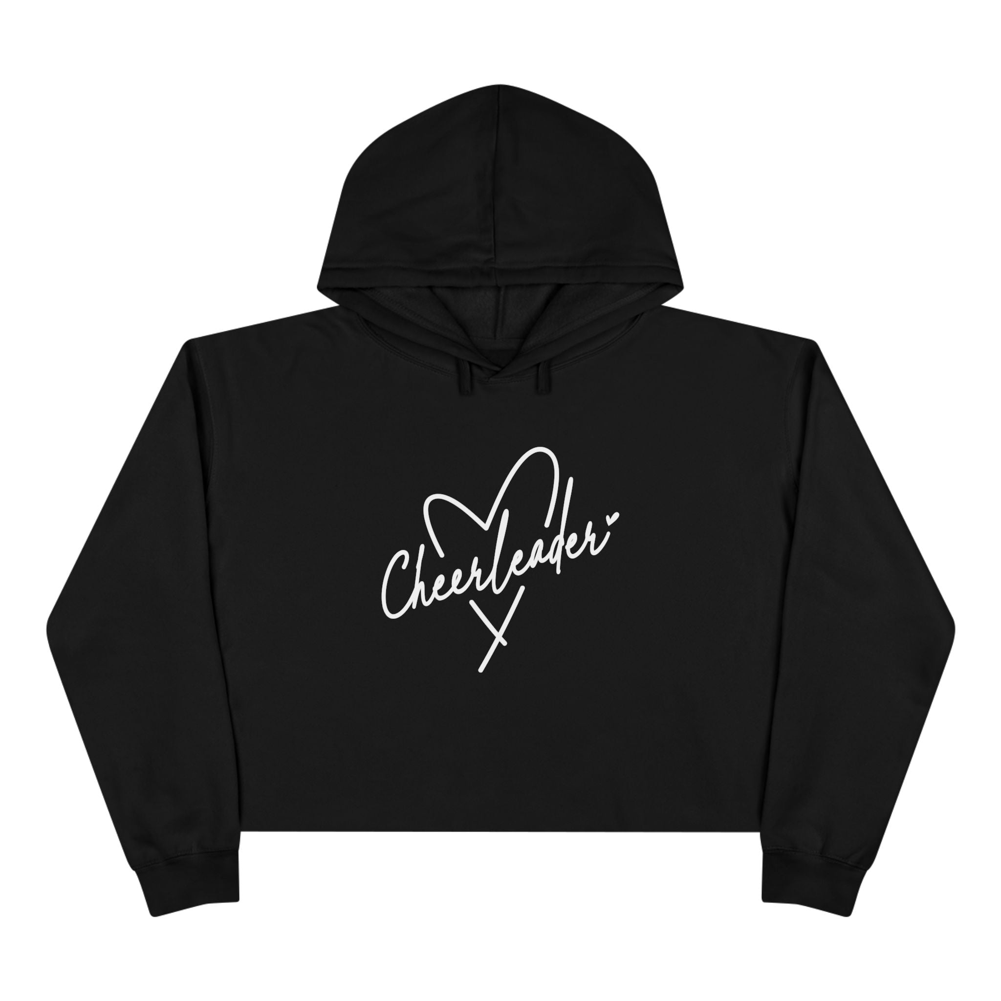 Graphic Teen Girls Crop Hoodie - Cheerleader | Hoodie by atgodanddesigns