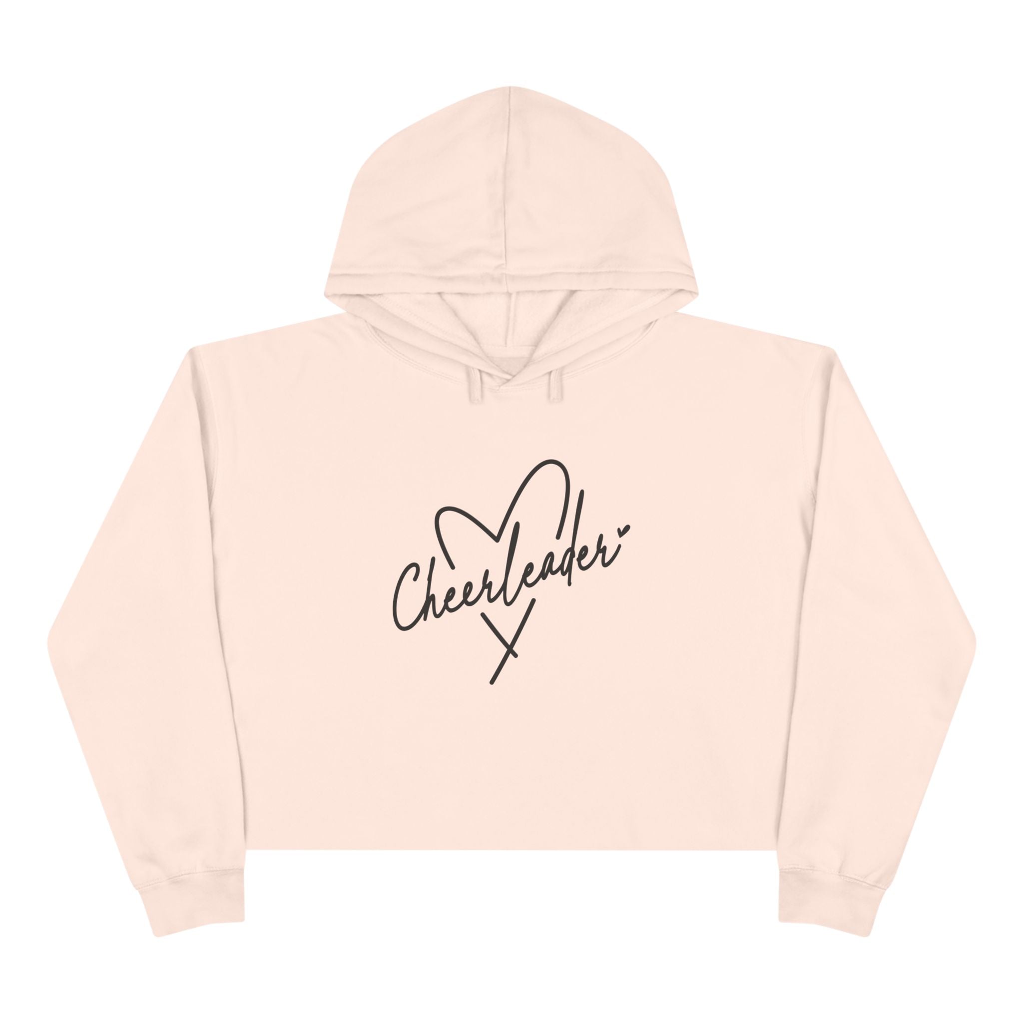 Graphic Teen Girls Crop Hoodie - Cheerleader | Hoodie by atgodanddesigns