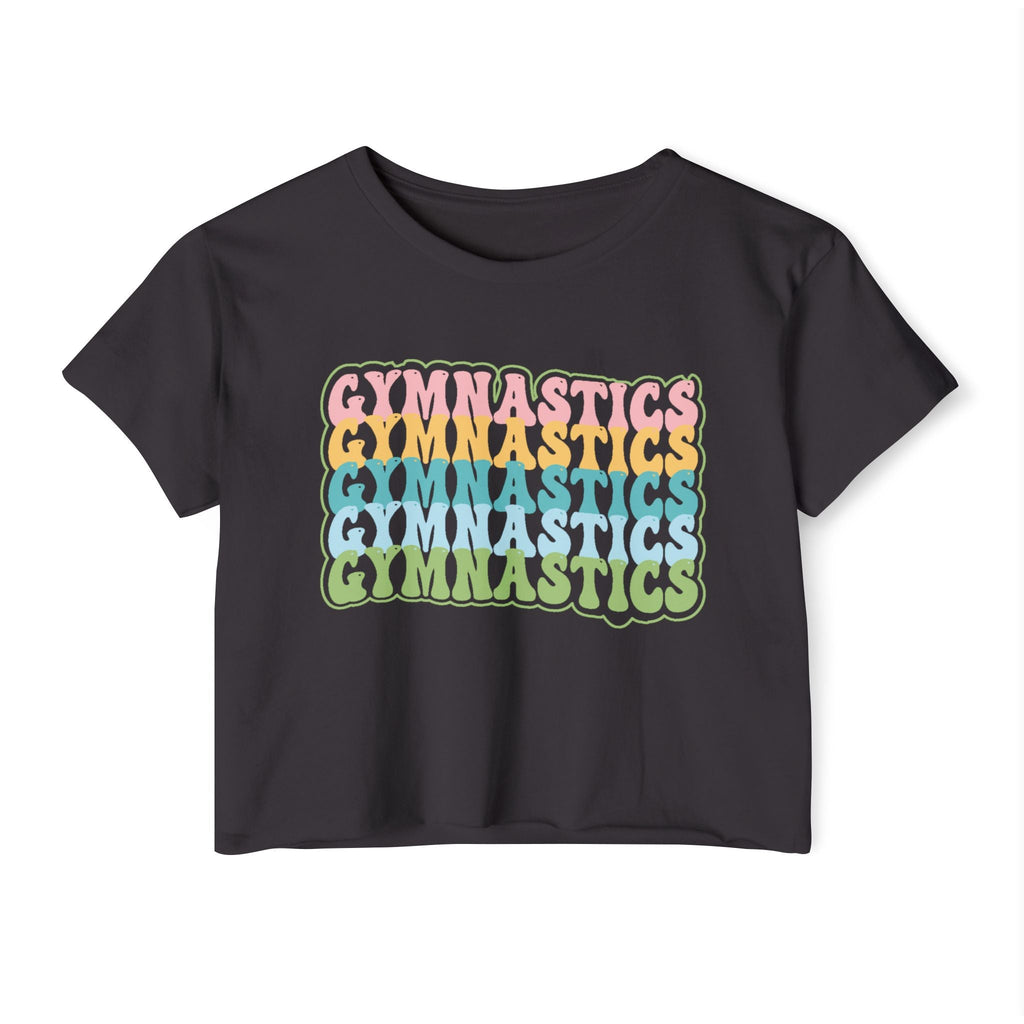 Graphic Teen Girls Crop Top - Gymnastics | T-Shirt by atgodanddesigns