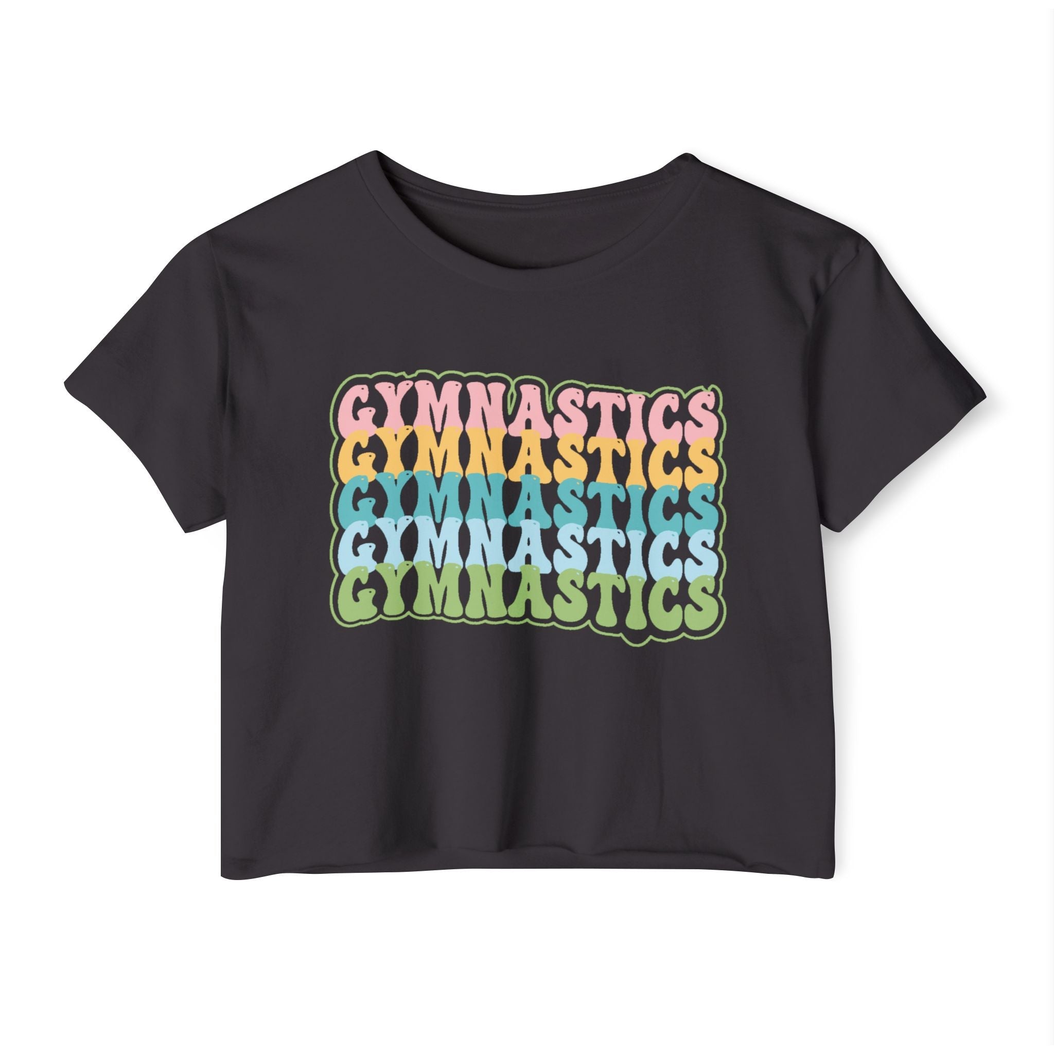 Graphic Teen Girls Crop Top - Gymnastics | T-Shirt by atgodanddesigns