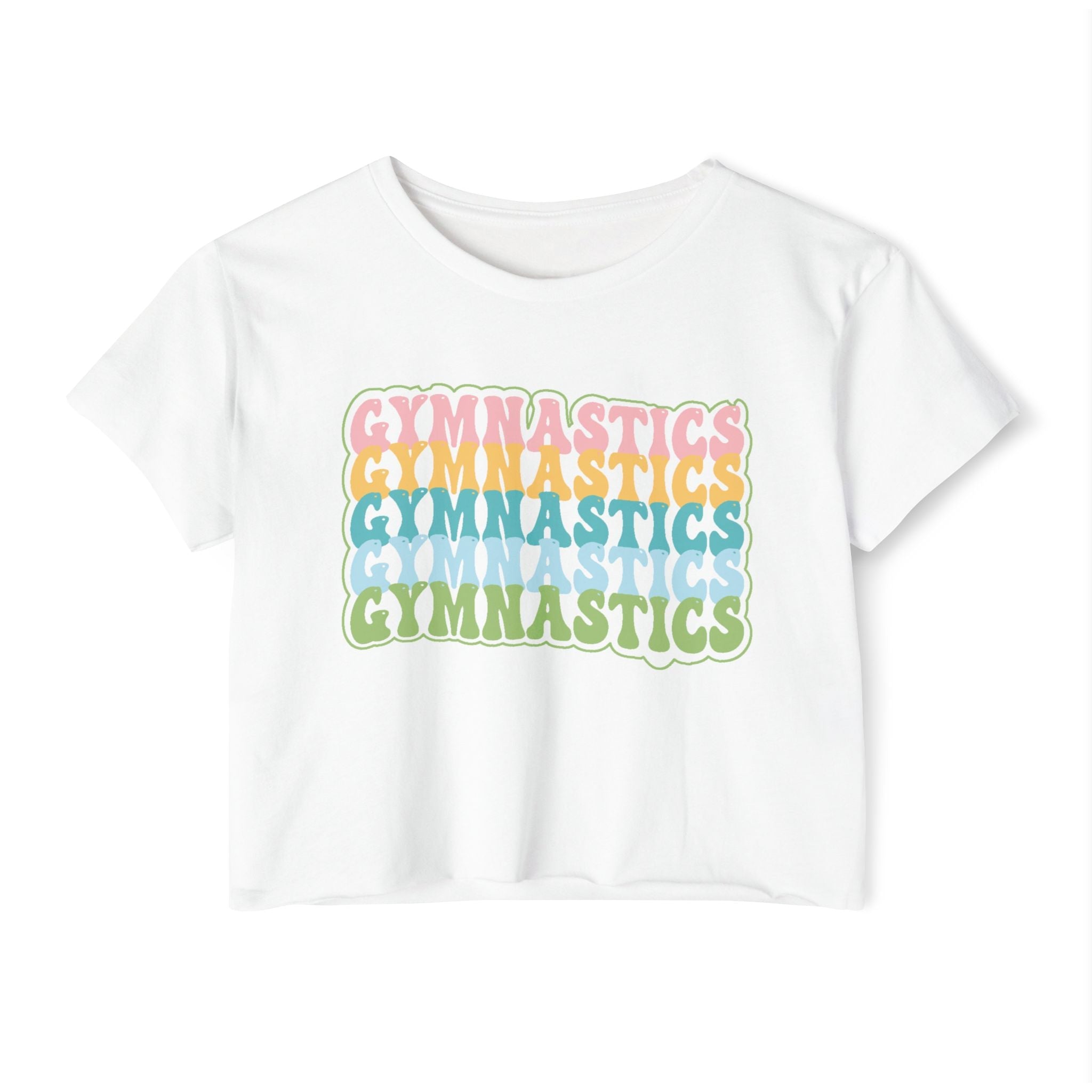 Graphic Teen Girls Crop Top - Gymnastics | T-Shirt by atgodanddesigns