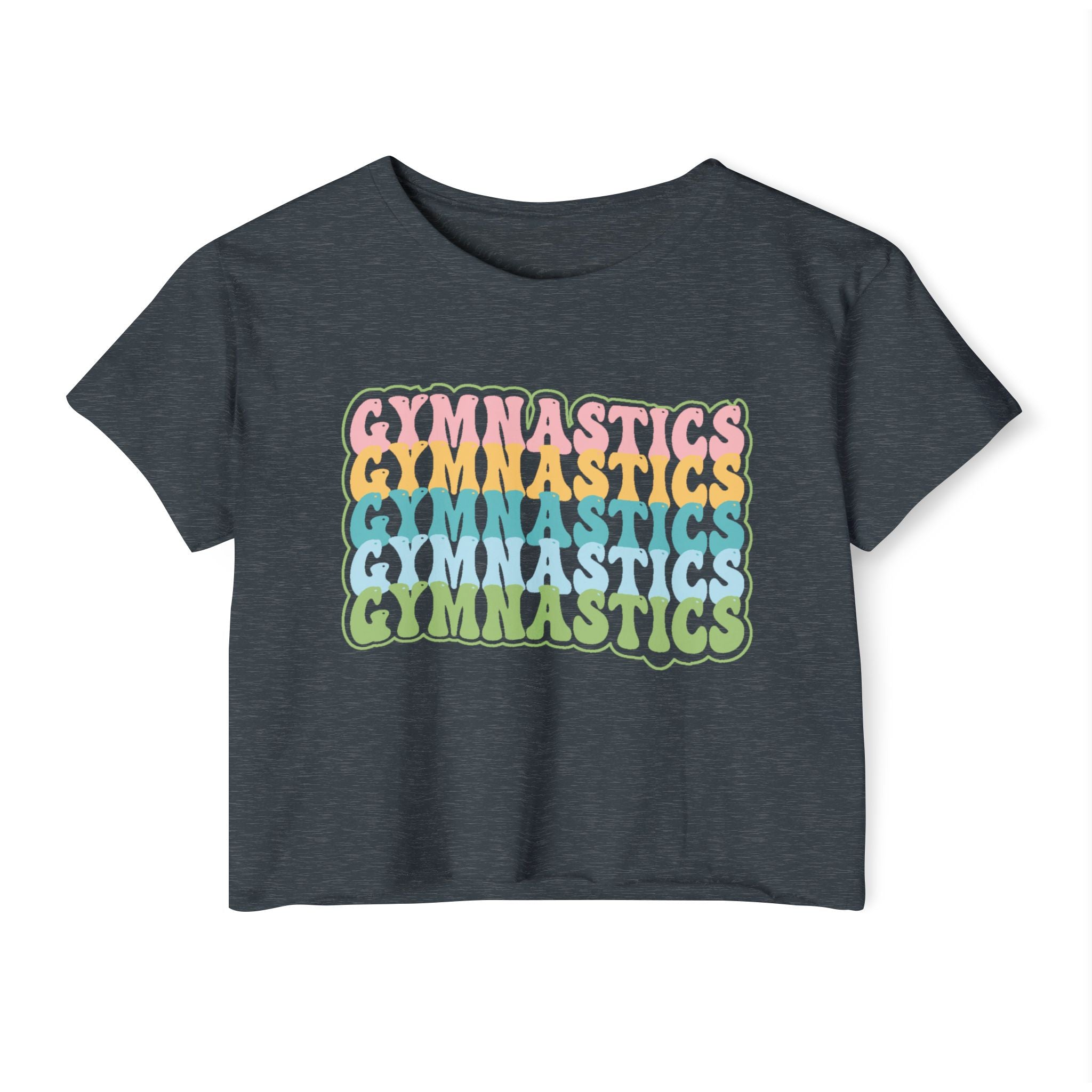 Graphic Teen Girls Crop Top - Gymnastics | T-Shirt by atgodanddesigns
