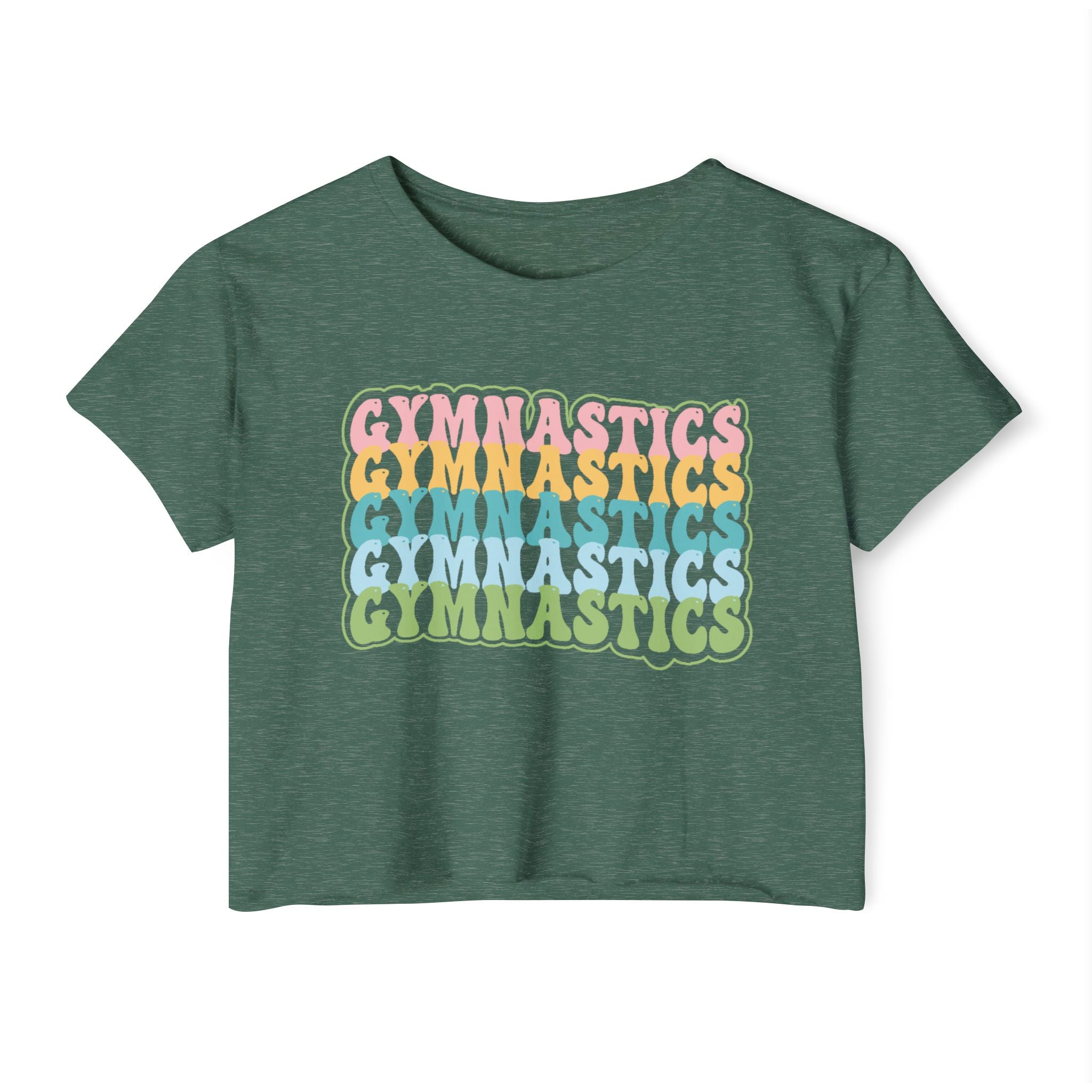 Graphic Teen Girls Crop Top - Gymnastics | T-Shirt by atgodanddesigns