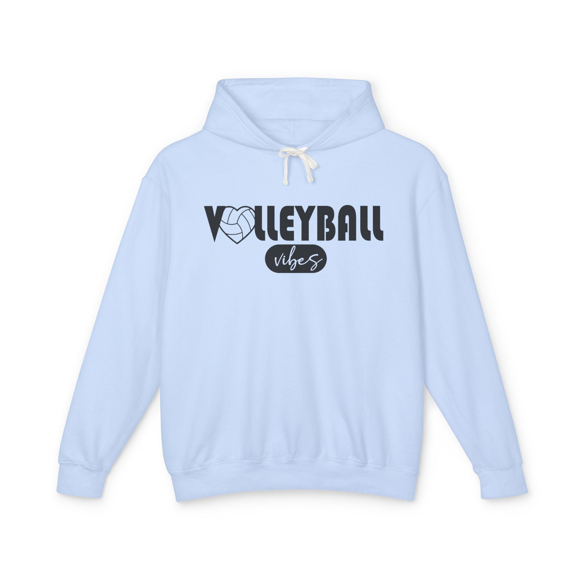 Graphic Teen Girls Hooded Sweatshirt - Volleyball Vibes | Hoodie by atgodanddesigns