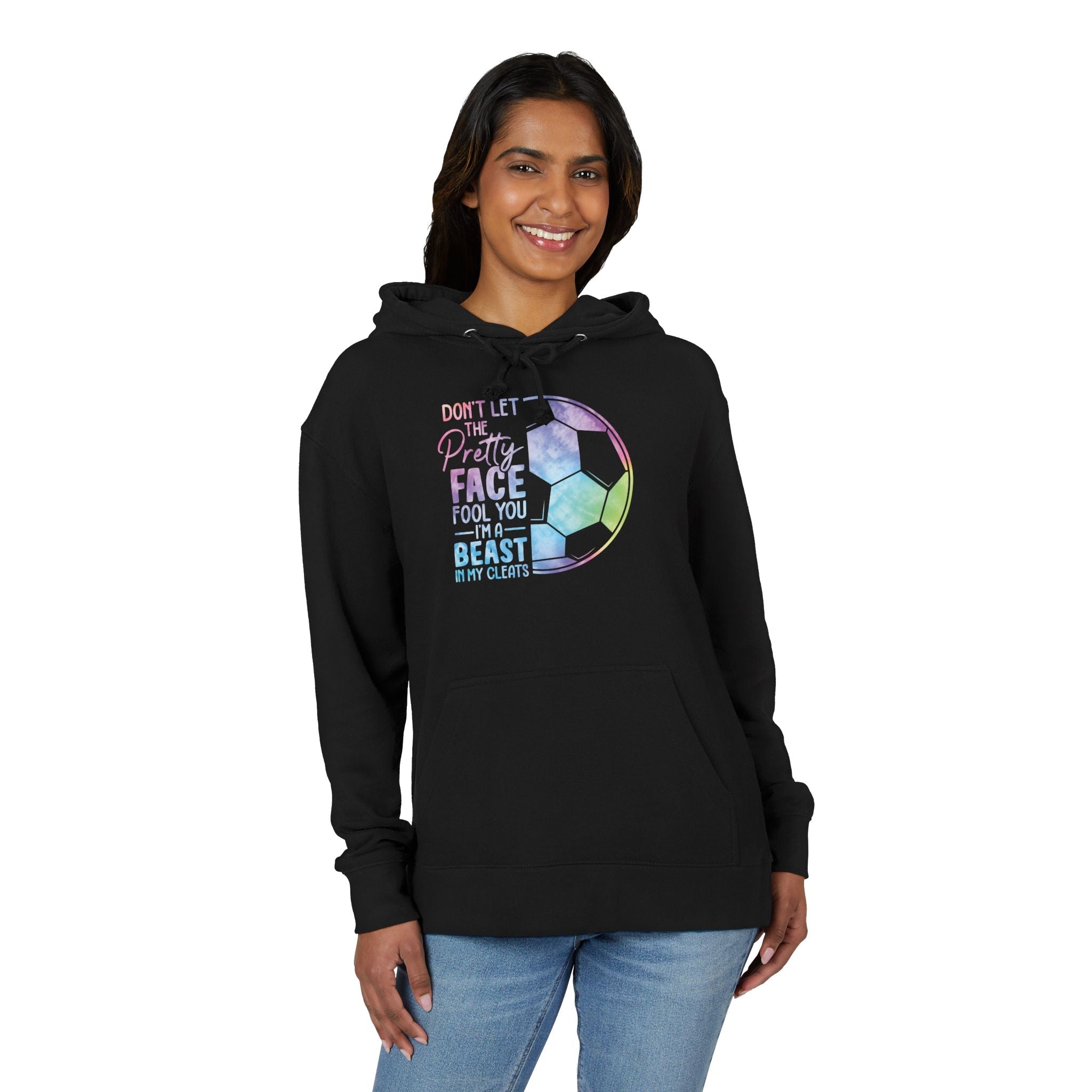 Graphic Teen Girls Hoodie - Don't Let This Pretty Face Fool You | Hoodie by atgodanddesigns