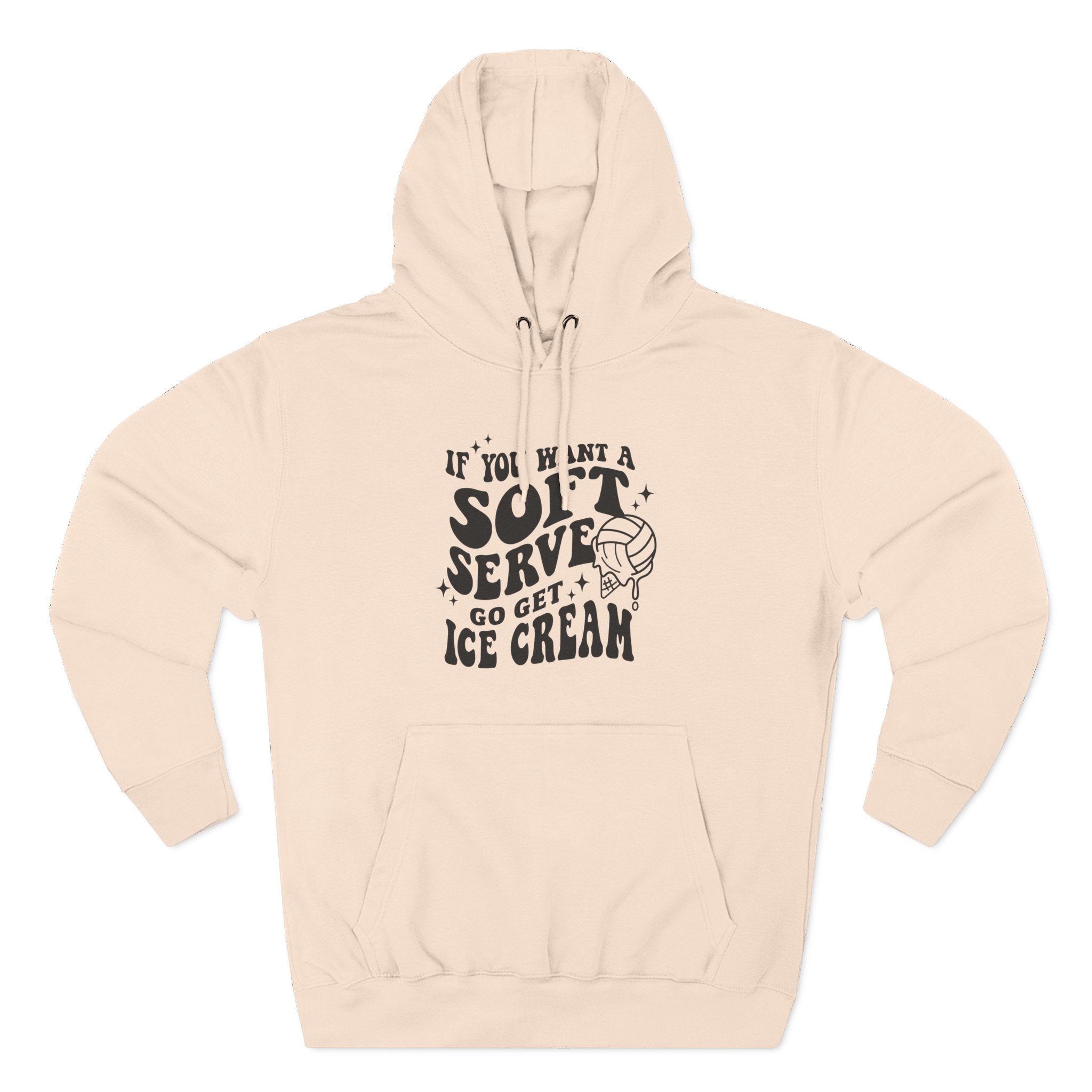 Graphic Teen Girls Hoodie - If You Want Soft Seve Go Get Ice Cream | Hoodie by atgodanddesigns