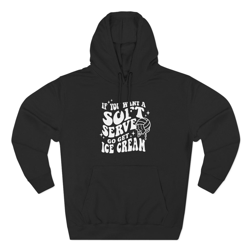 Graphic Teen Girls Hoodie - If You Want Soft Seve Go Get Ice Cream | Hoodie by atgodanddesigns
