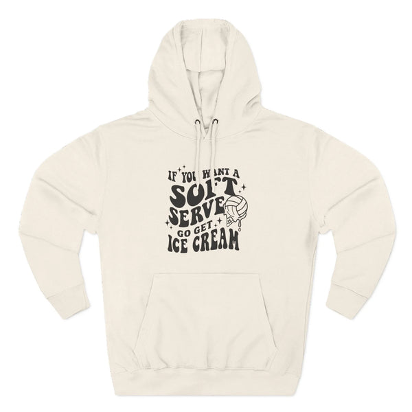 Graphic Teen Girls Hoodie - If You Want Soft Seve Go Get Ice Cream | Hoodie by atgodanddesigns