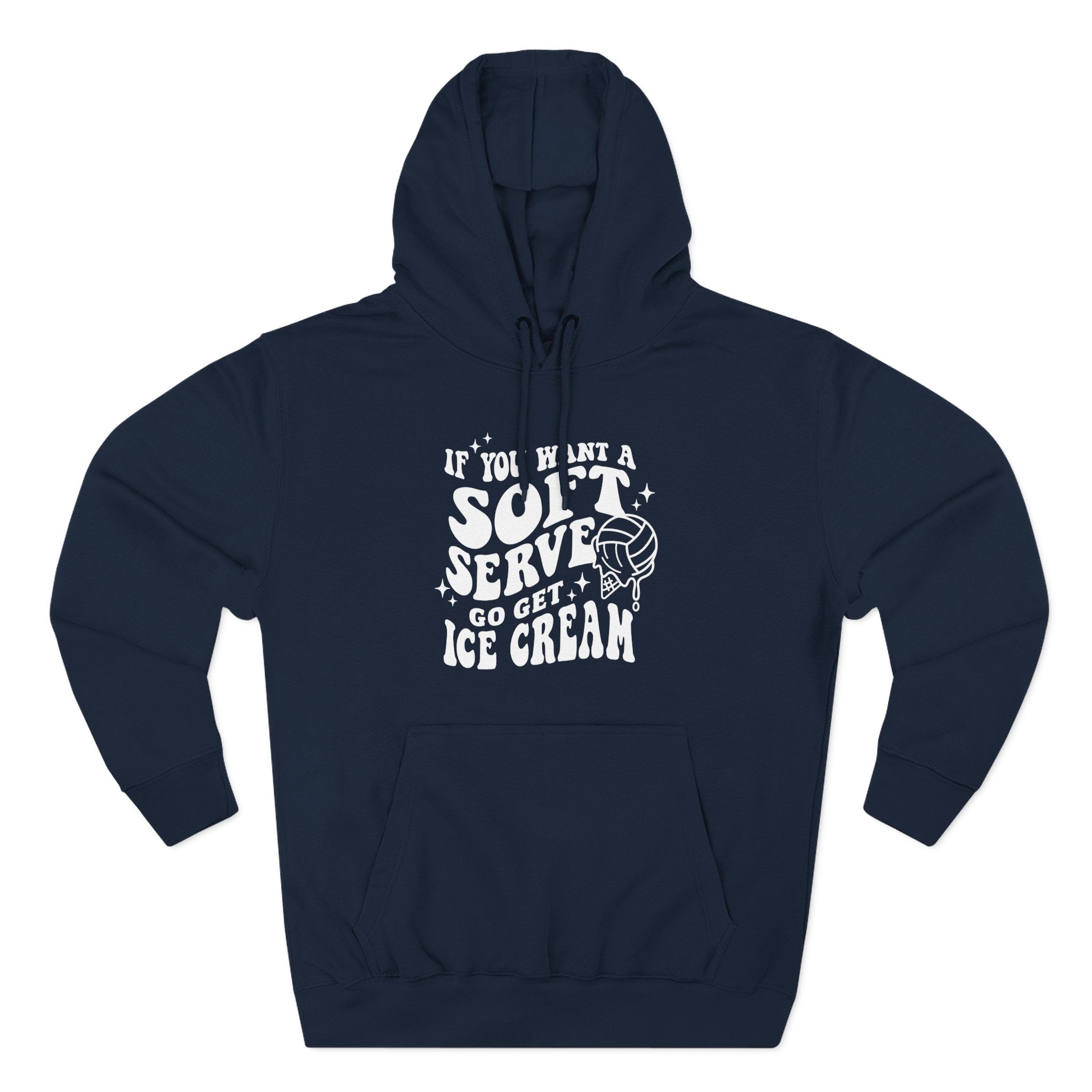 Graphic Teen Girls Hoodie - If You Want Soft Seve Go Get Ice Cream | Hoodie by atgodanddesigns