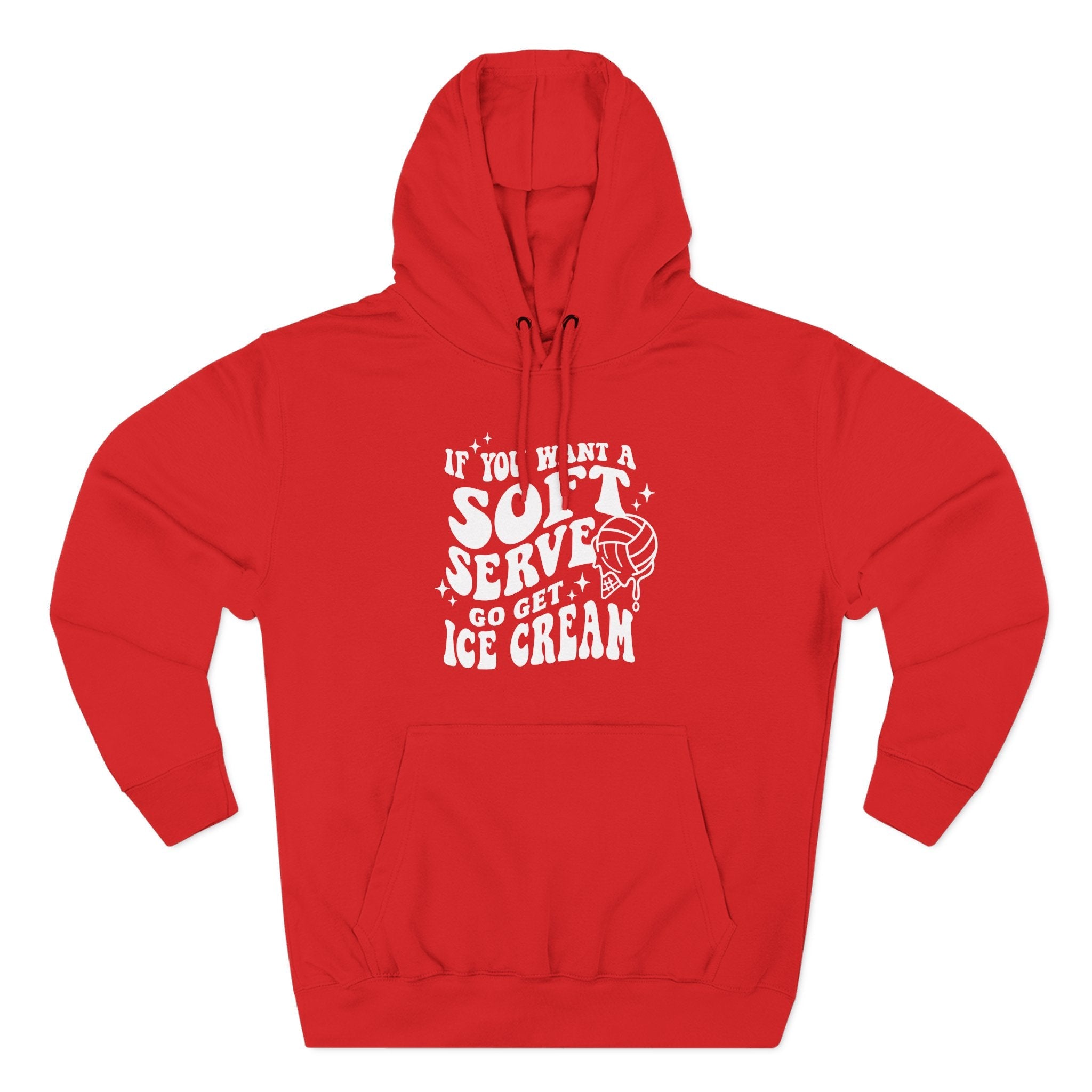 Graphic Teen Girls Hoodie - If You Want Soft Seve Go Get Ice Cream | Hoodie by atgodanddesigns
