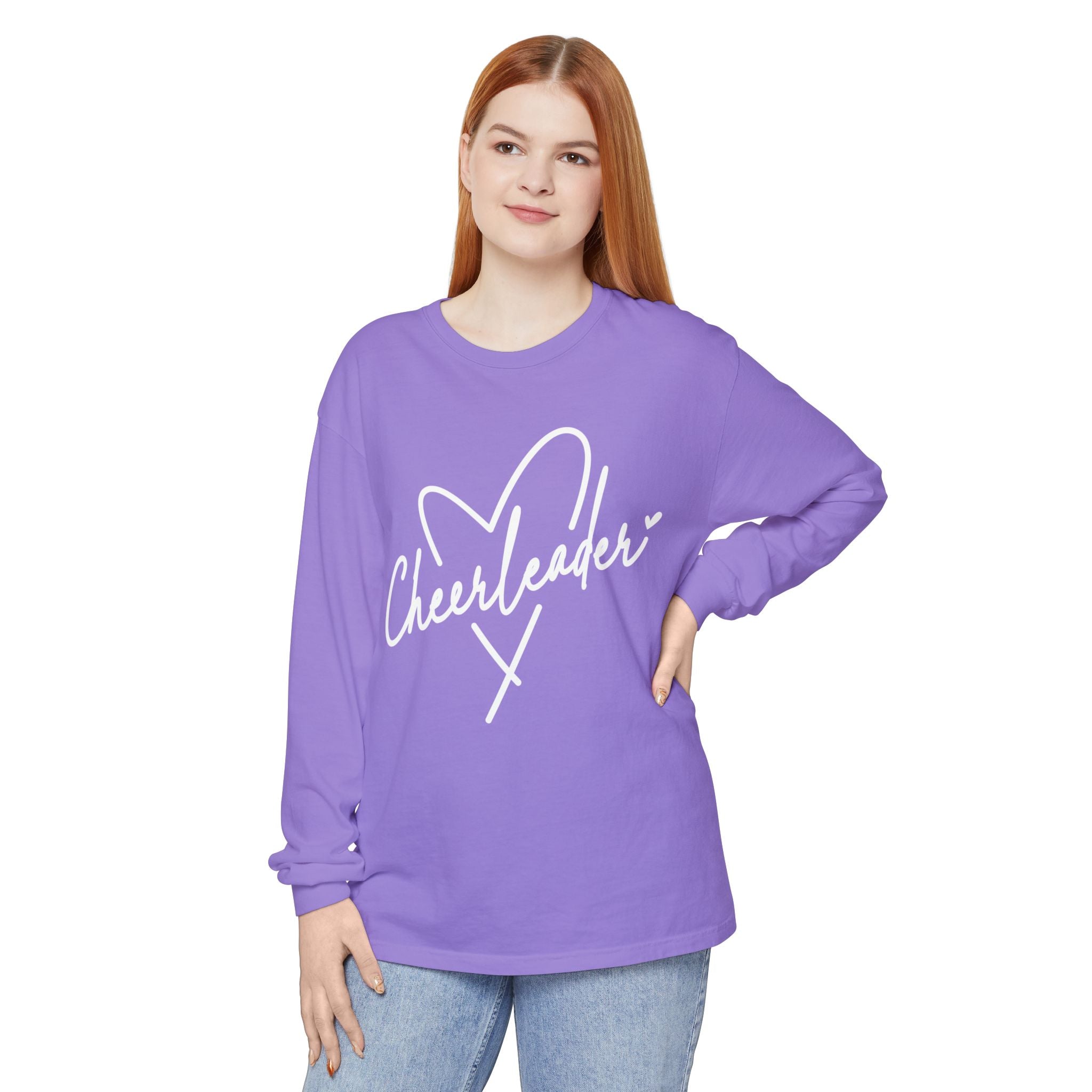 Graphic Teen Girls Long Sleeve T-Shirt - Cheerleader | Long - sleeve by atgodanddesigns