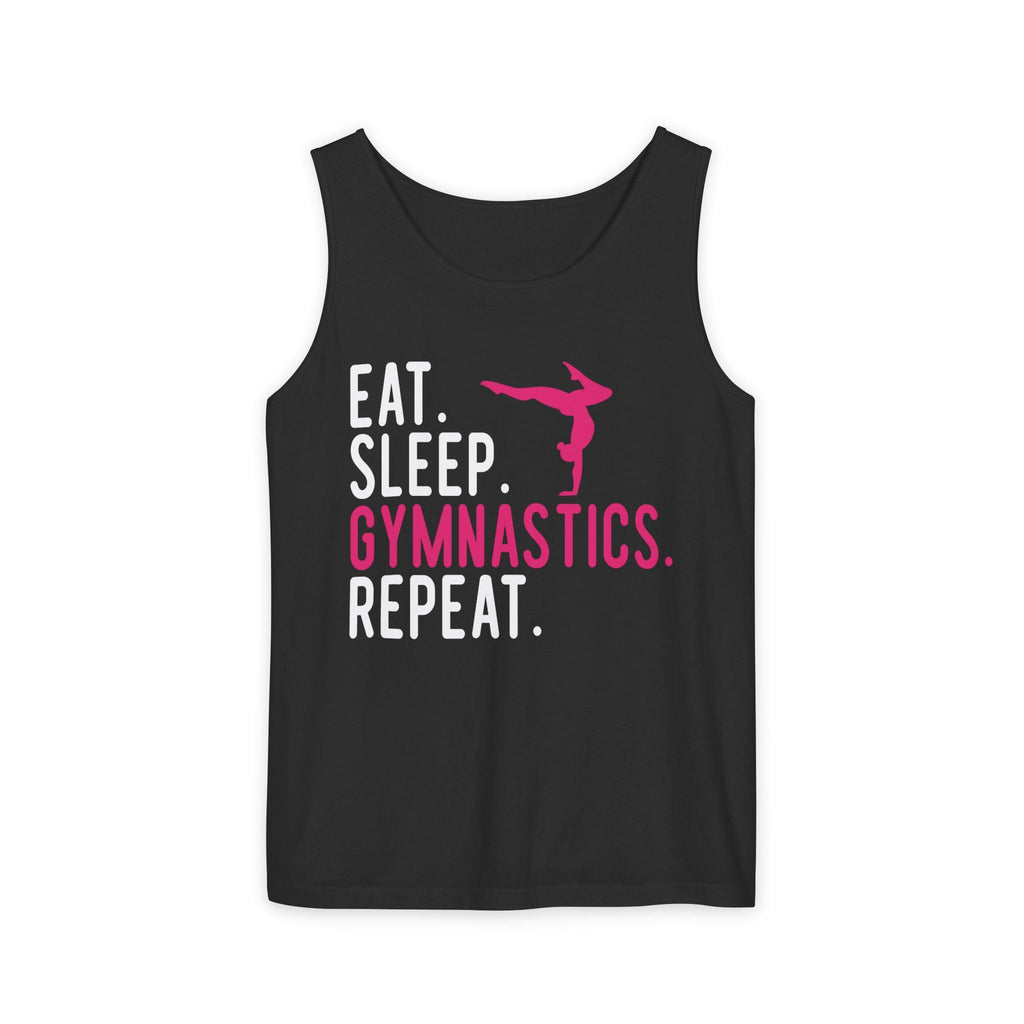Graphic Teen Girls Tank - Eat Sleep Gymnastics Repeat | Tank Top by atgodanddesigns