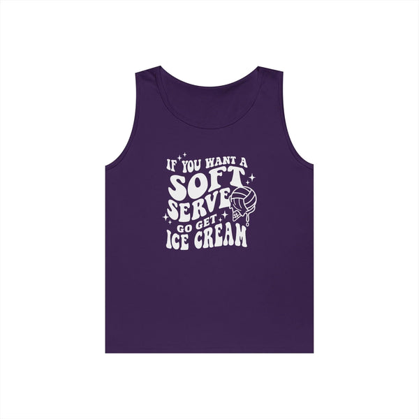 Graphic Teen Girls Tank - If You Want Soft Seve Go Get Ice Cream | Tank Top by atgodanddesigns