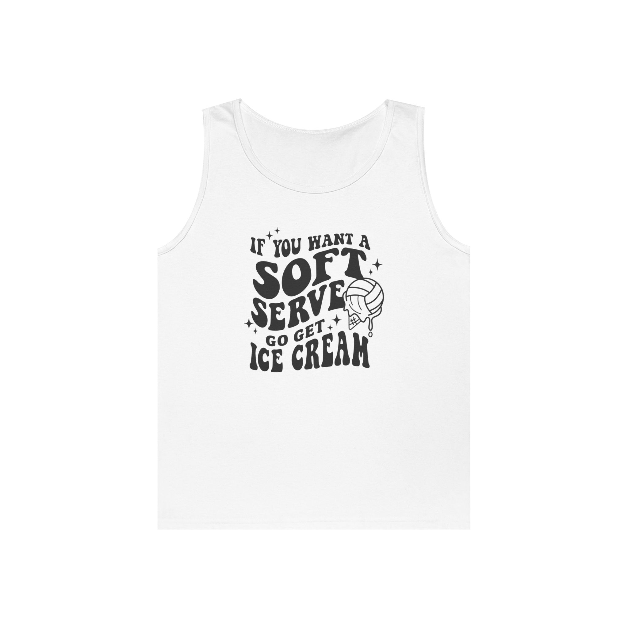 Graphic Teen Girls Tank - If You Want Soft Seve Go Get Ice Cream | Tank Top by atgodanddesigns