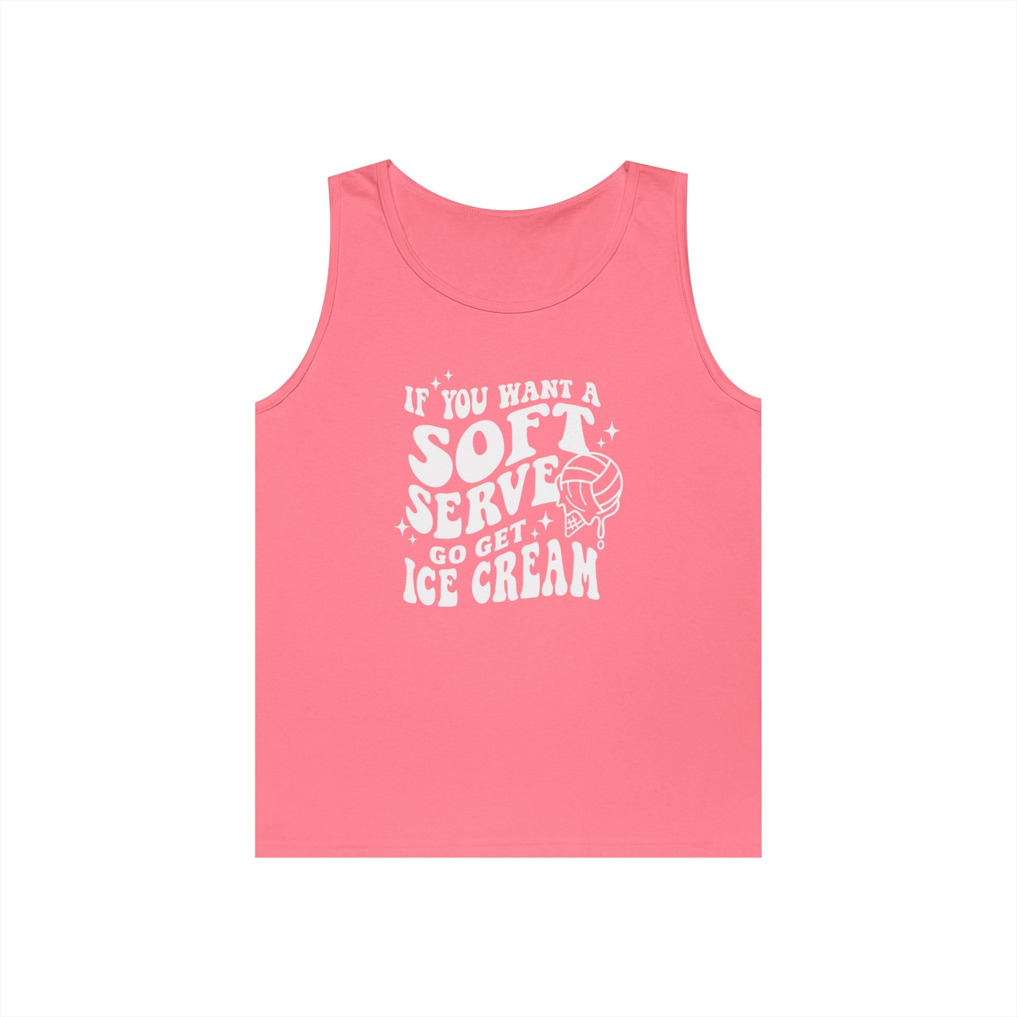 Graphic Teen Girls Tank - If You Want Soft Seve Go Get Ice Cream | Tank Top by atgodanddesigns