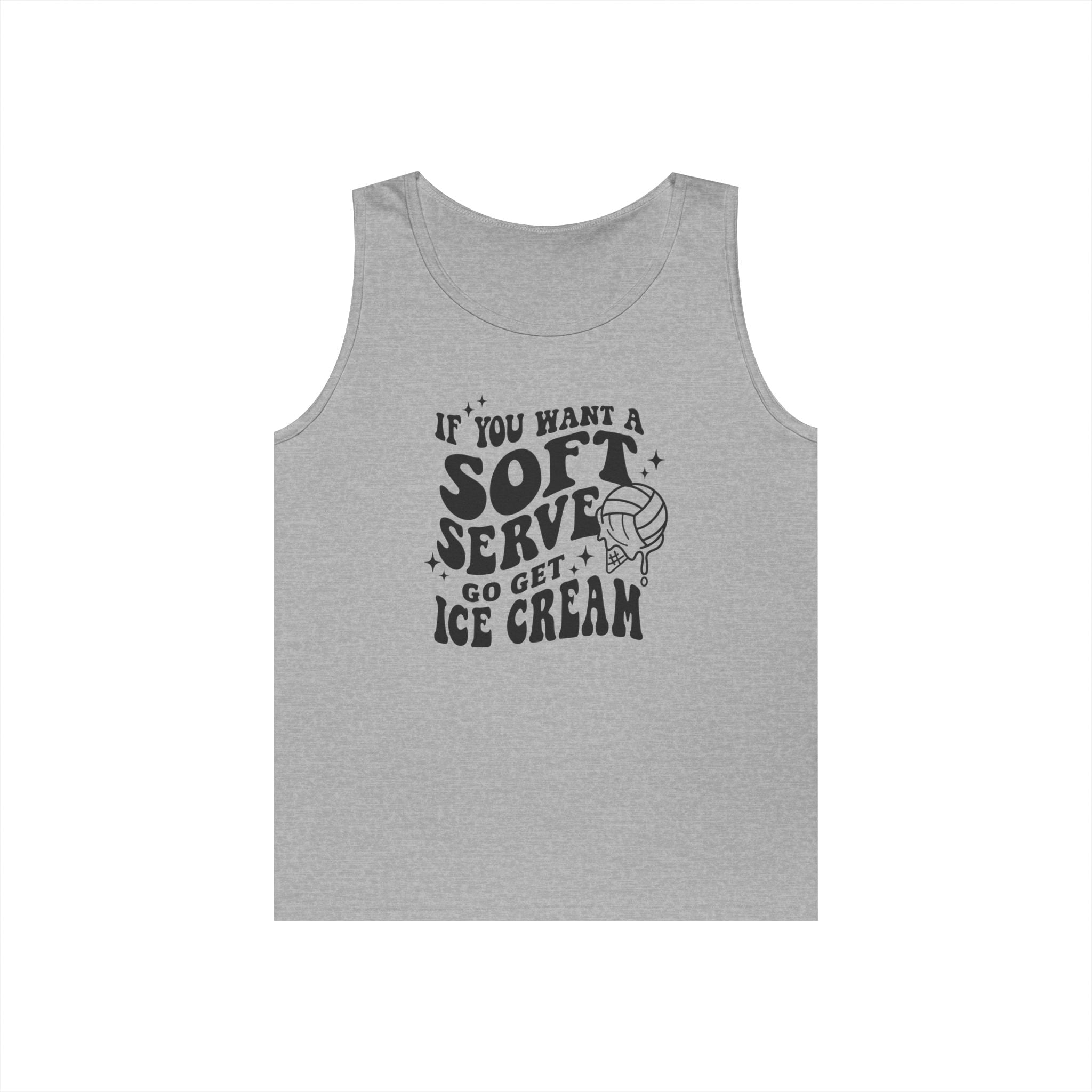Graphic Teen Girls Tank - If You Want Soft Seve Go Get Ice Cream | Tank Top by atgodanddesigns